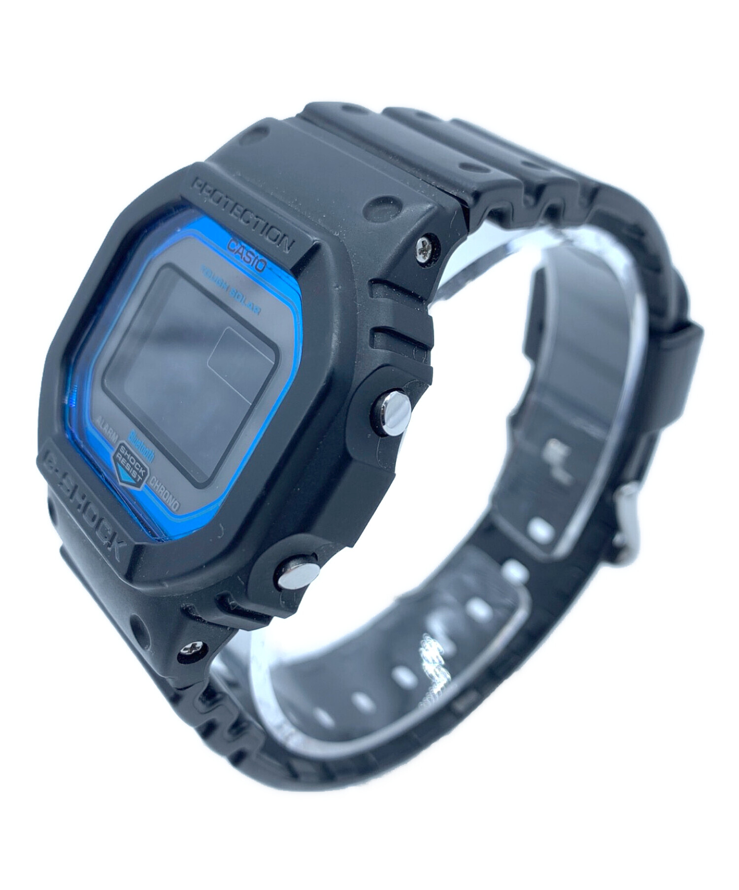 中古・古着通販】CASIO (カシオ) デジタルウォッチ ブラック×ブルー 