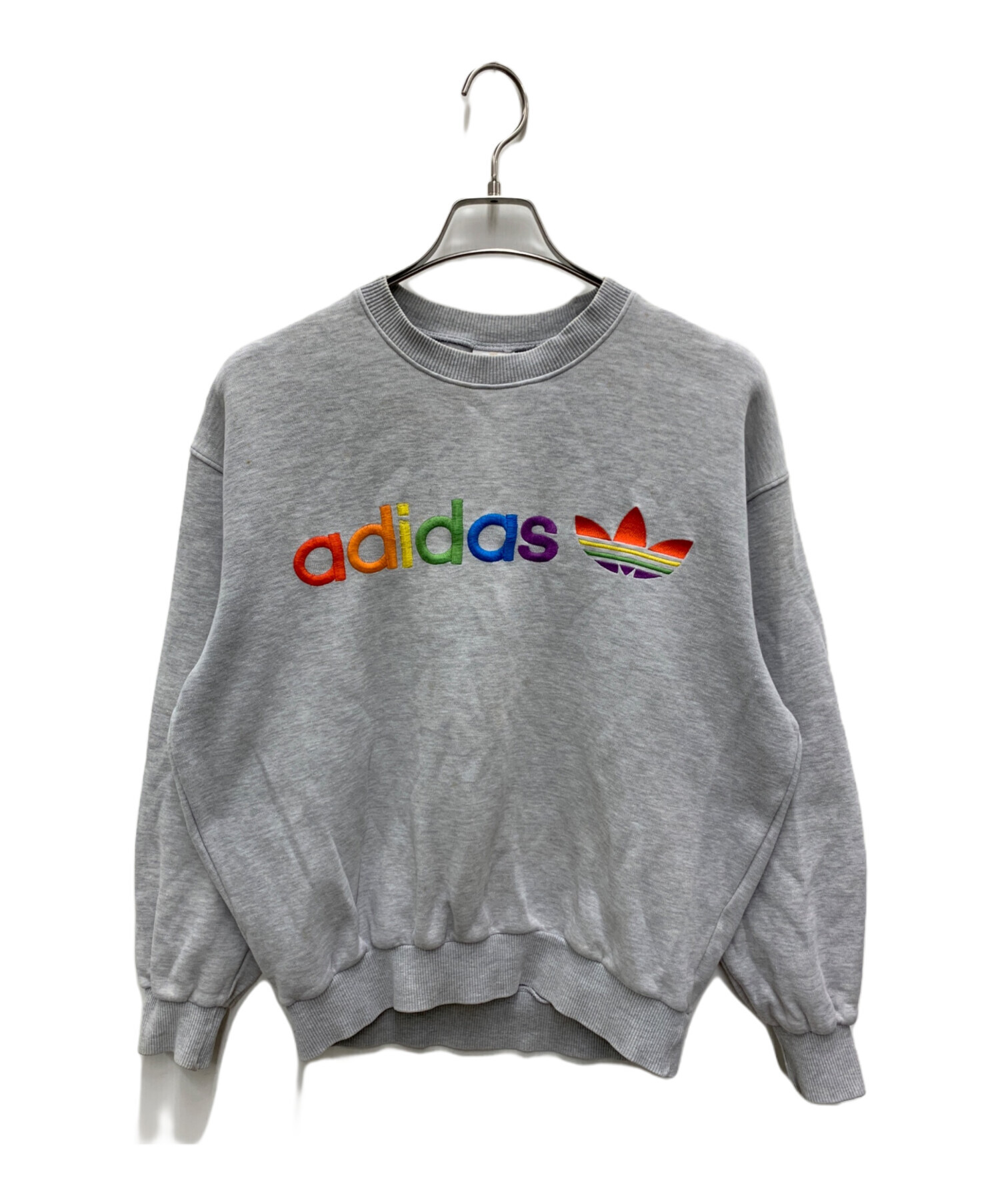中古・古着通販】adidas (アディダス) スウェット ライトグレー サイズ 