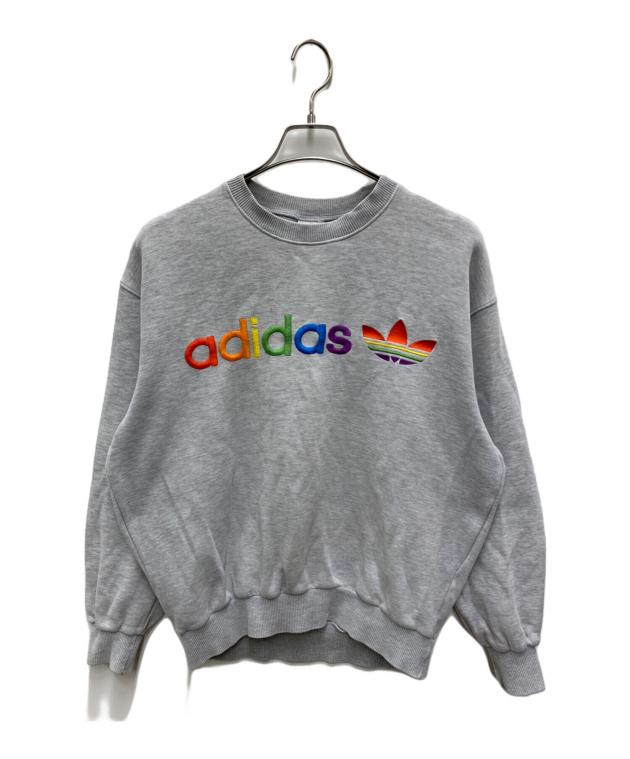 中古・古着通販】adidas (アディダス) スウェット ライトグレー サイズ