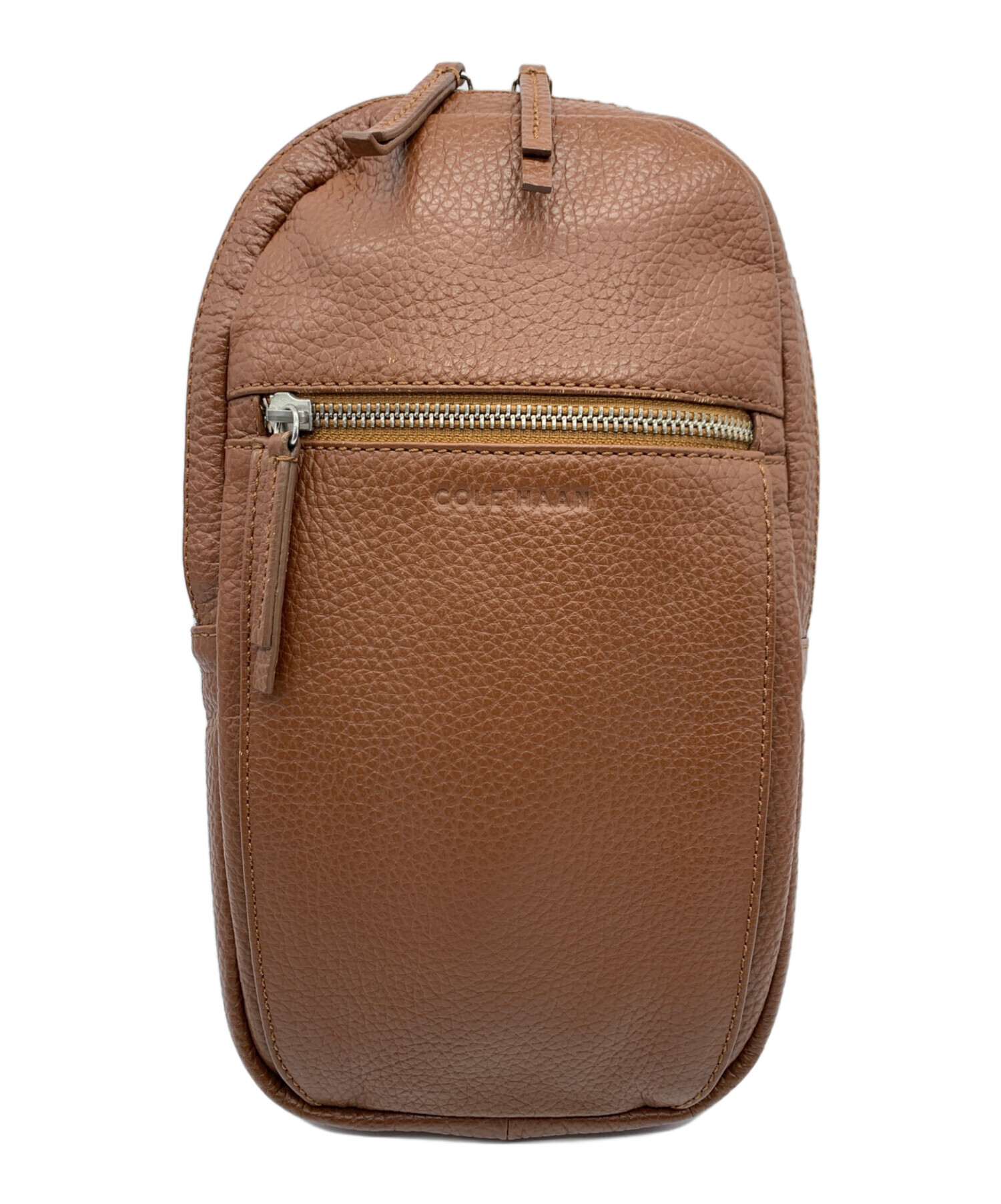 COLE HAAN コールハーン ショルダーバッグ  茶 【古着】【中古】【送料無料】 中古・古着通販】COLE HAAN (コールハーン) ボディーバッグ ブラウン