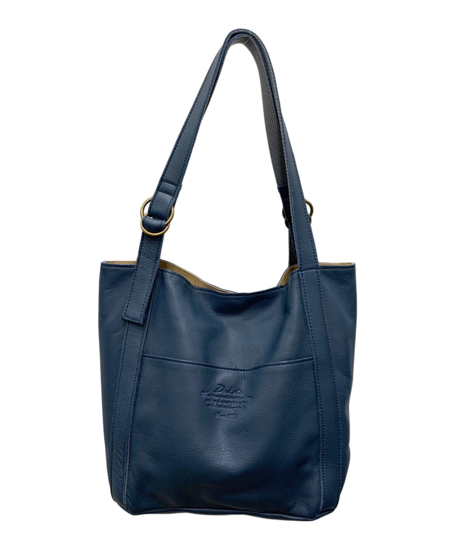 【新品】Dakotaダコタトートバッグ ネイビー 中古・古着通販】DAKOTA (ダコタ) トートバッグ ネイビー｜ブランド
