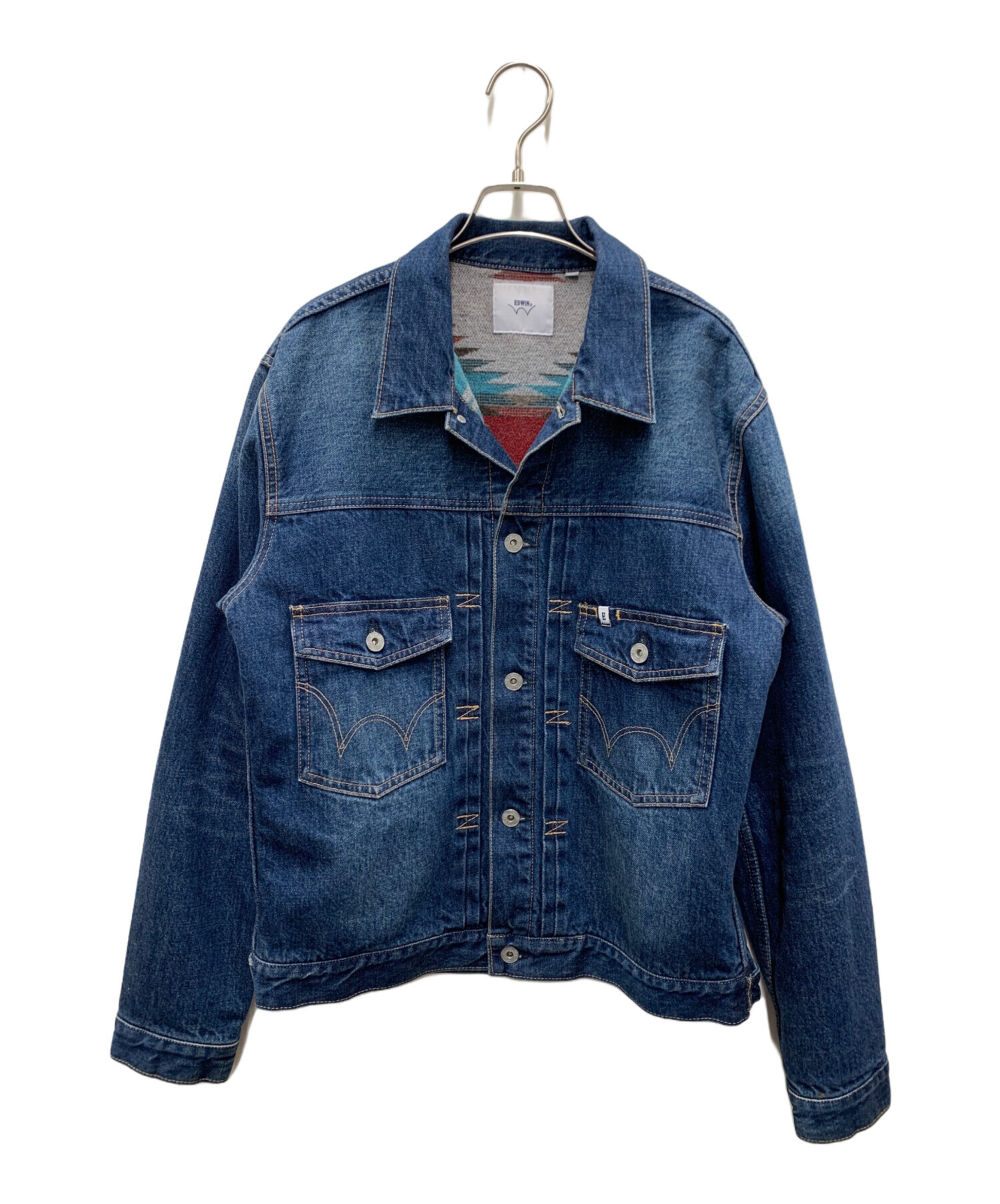 中古・古着通販】EDWIN (エドウィン) デニムジャケット インディゴ 