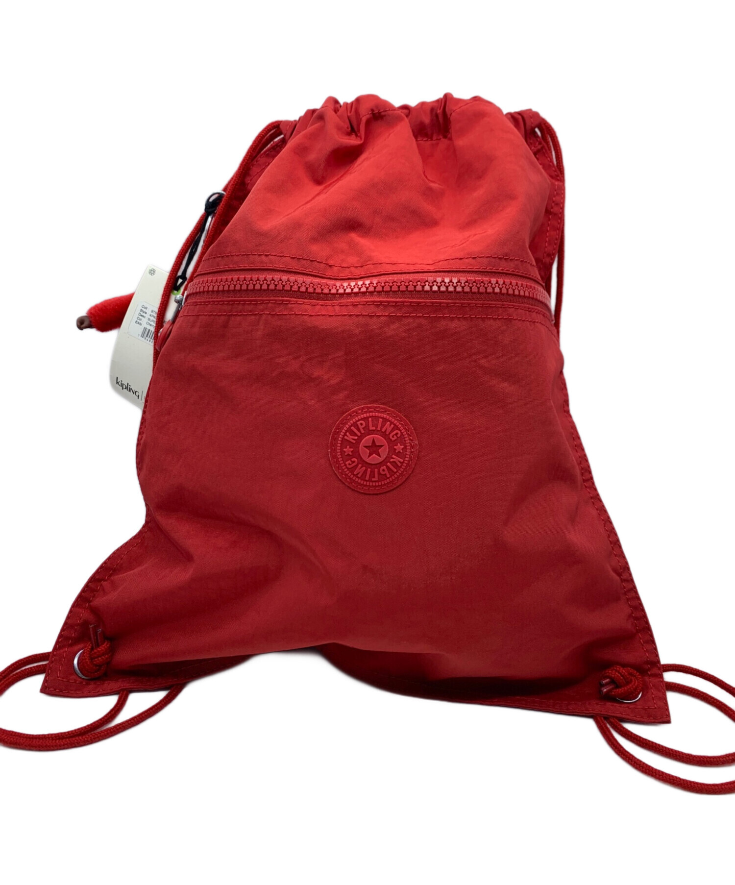 中古・古着通販】Kipling (キプリング) ナップサック レッド 未使用品 