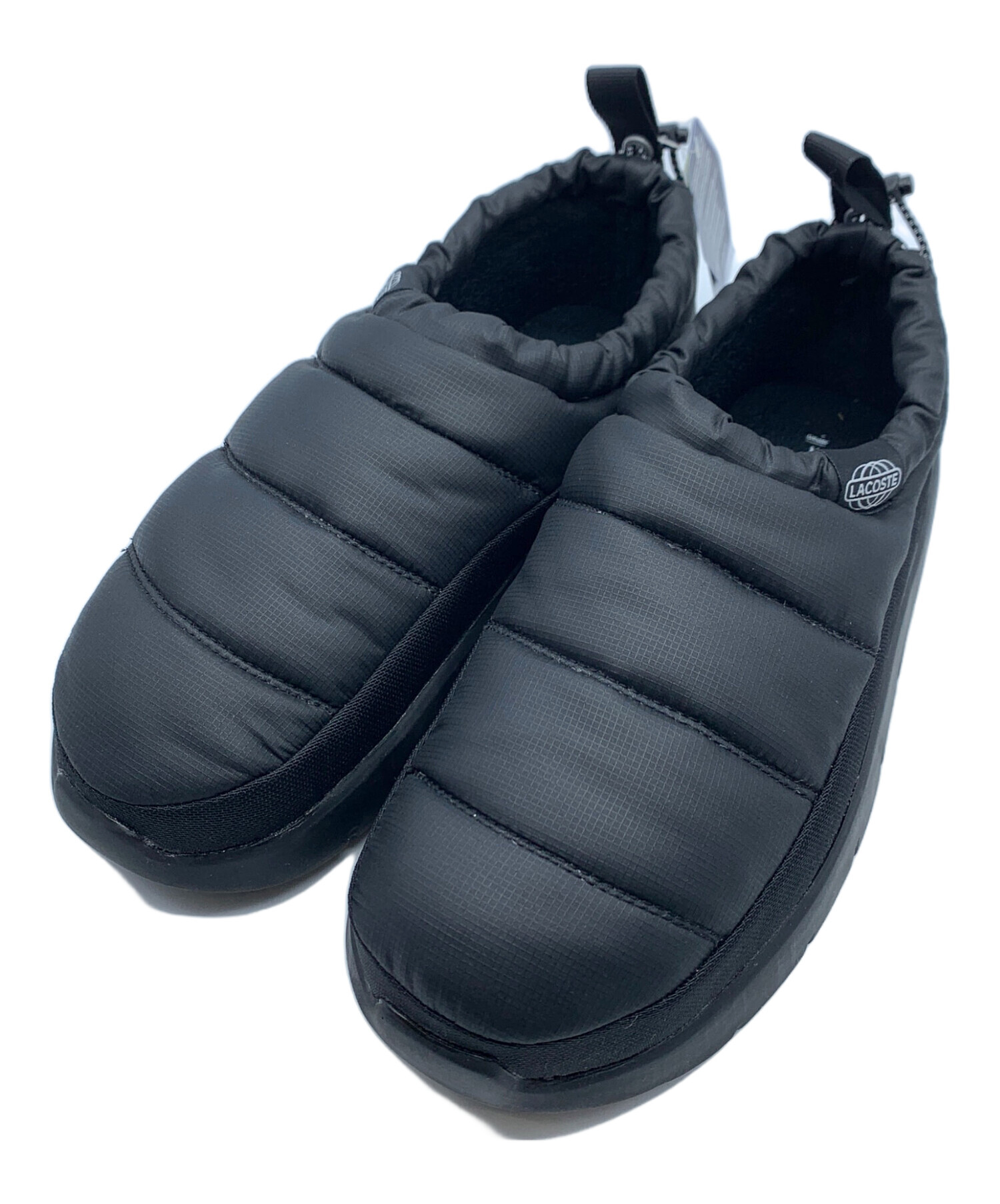 中古・古着通販】LACOSTE (ラコステ) スリッポン ブラック サイズ:8 未 