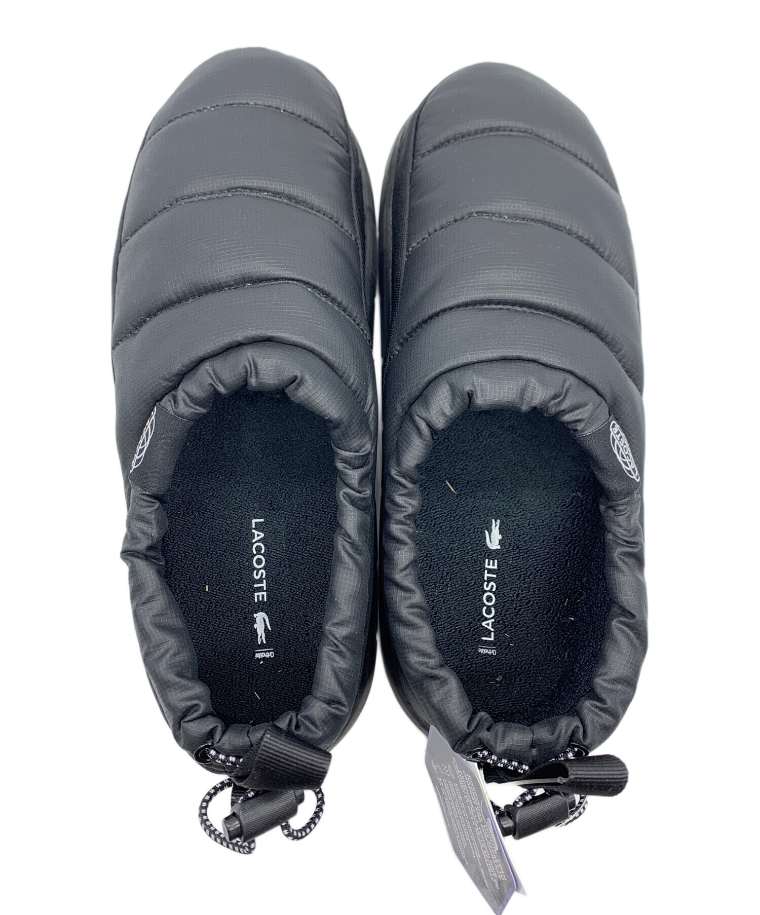 中古・古着通販】LACOSTE (ラコステ) スリッポン ブラック サイズ:8 未 