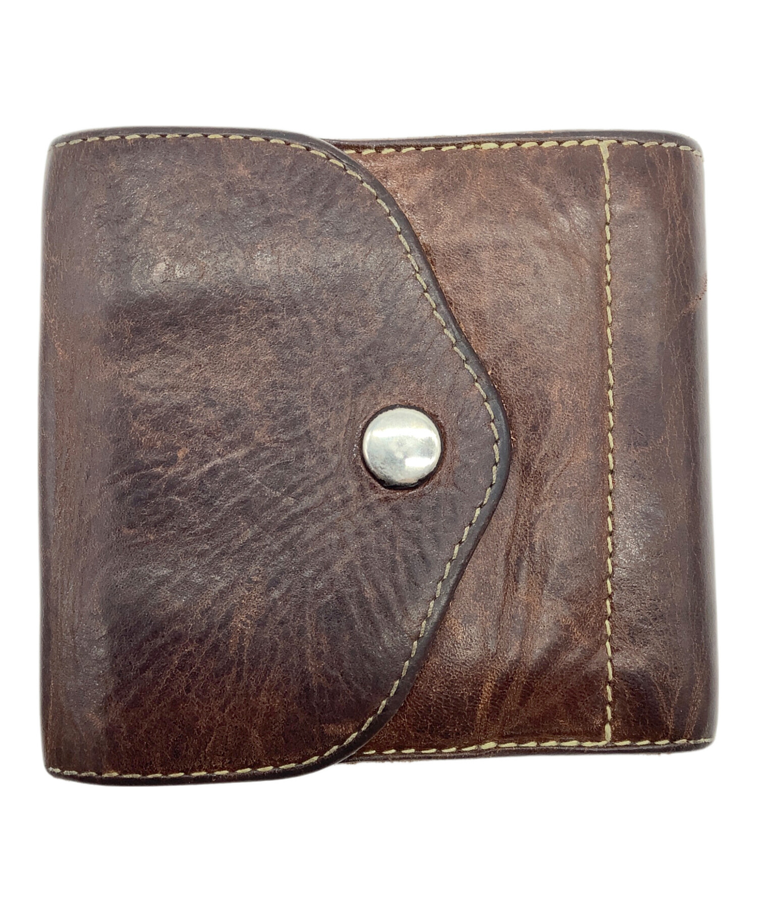 中古・古着通販】PORTER (ポーター) 2つ折り財布 ブラウン｜ブランド