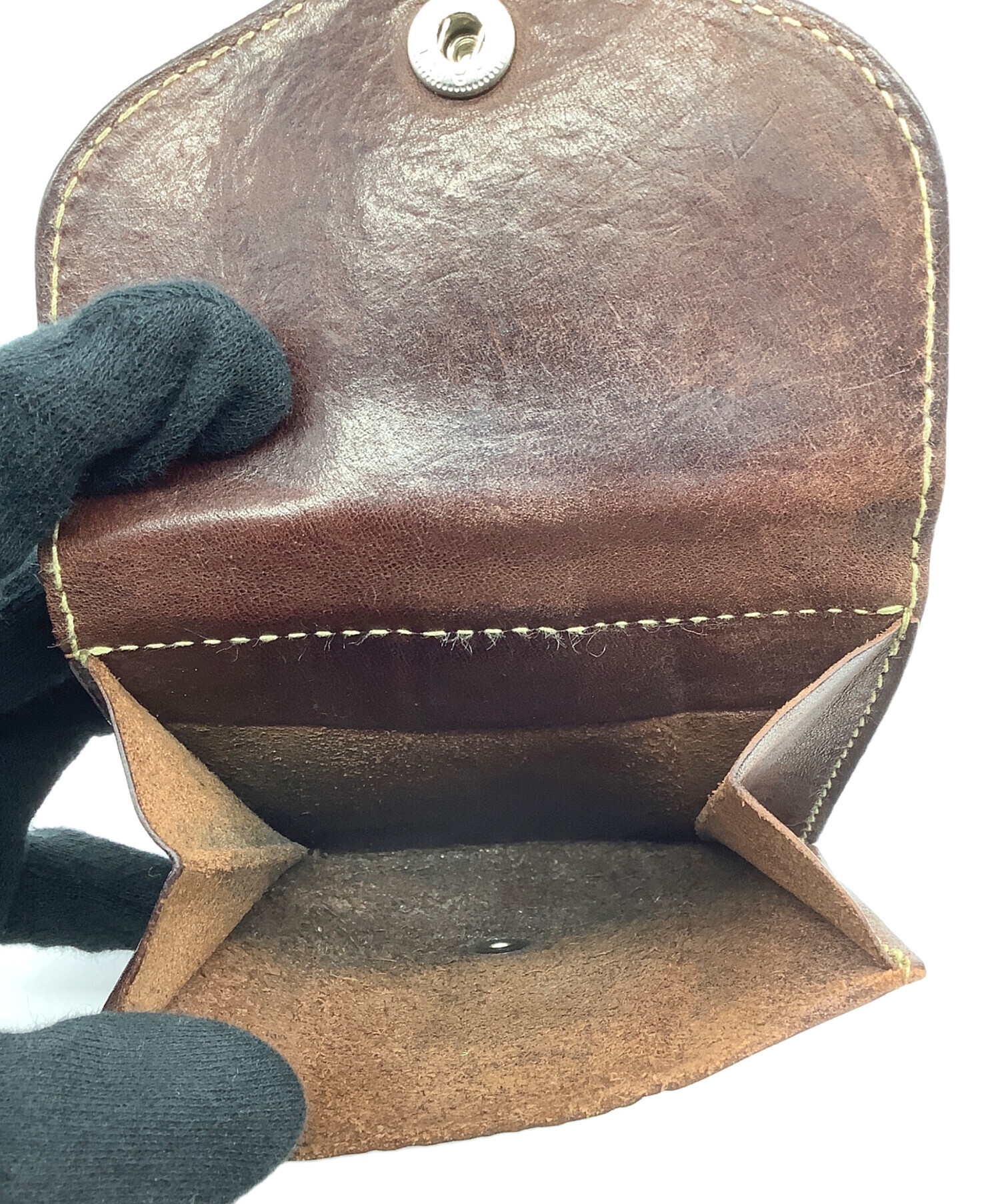 PORTER 三つ折り財布 ブラウン 中古・古着通販】PORTER (ポーター) 2つ折り財布 ブラウン｜ブランド