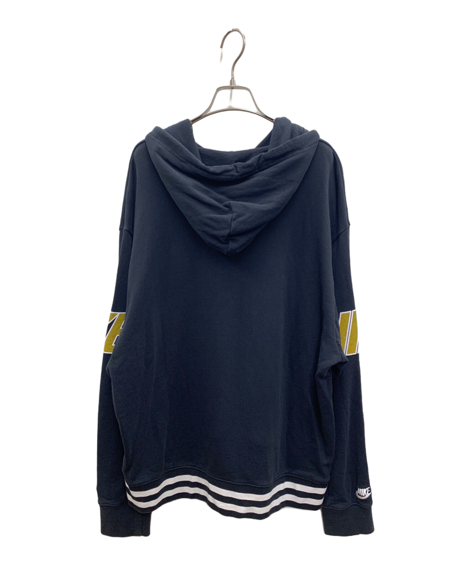 中古・古着通販】NIKE (ナイキ) プルオーバーパーカー ブラック サイズ