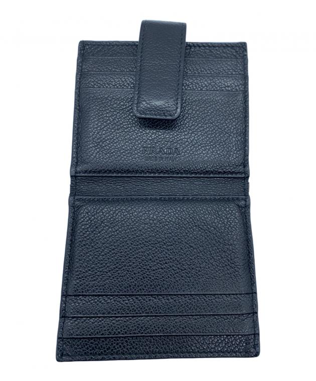 プラダ カードケース（保証書あり、未使用） 中古・古着通販】PRADA (プラダ) カードケース ブラック｜ブランド