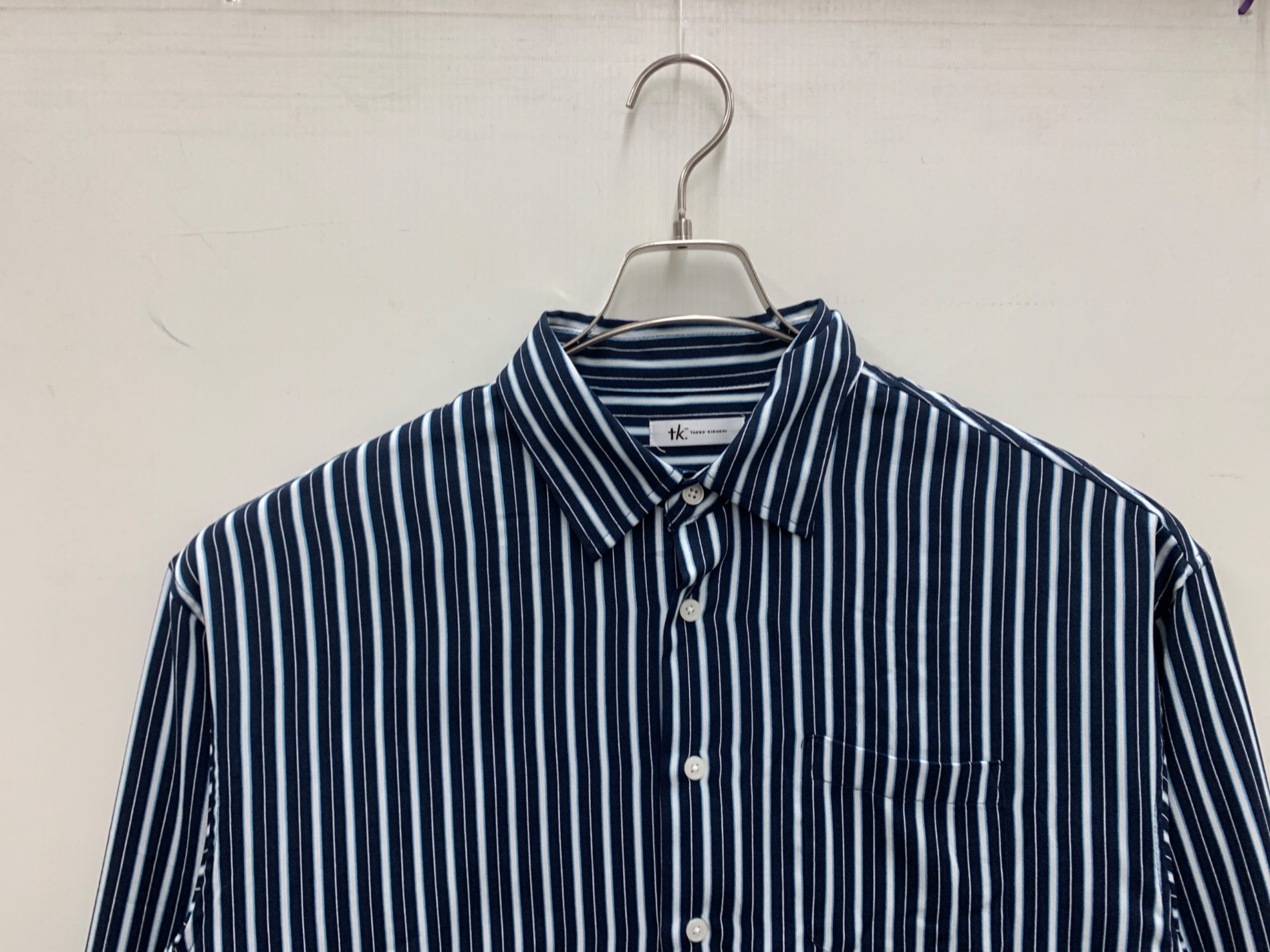 中古・古着通販】TAKEO KIKUCHI (タケオキクチ) 長袖シャツ ネイビー