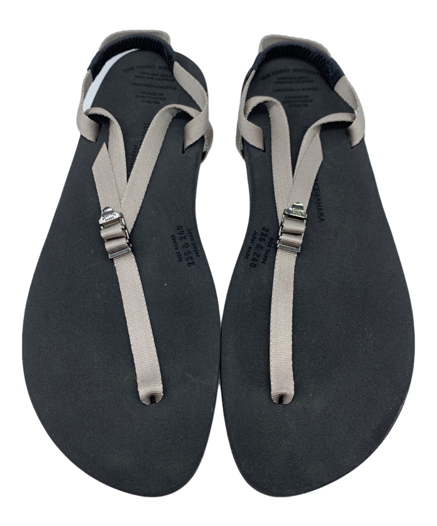 【美品】TOSHINOSUKE TAKEGAHARAストラップ サンダル 中古・古着通販】BEAUTIFUL SHOES TOSHINOSUKE TAKEGAHARA