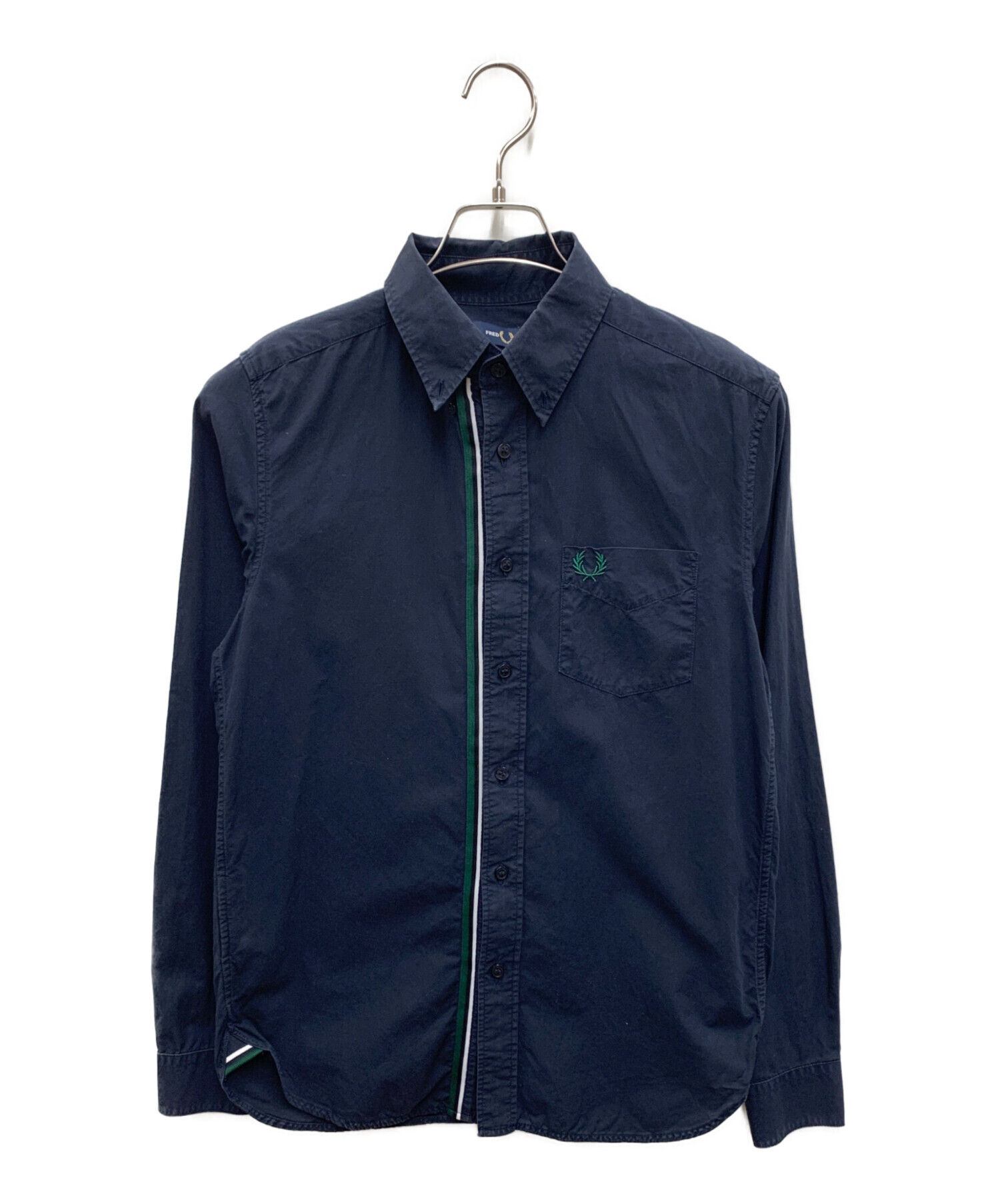 中古・古着通販】FRED PERRY (フレッドペリー) 長袖シャツ ネイビー 