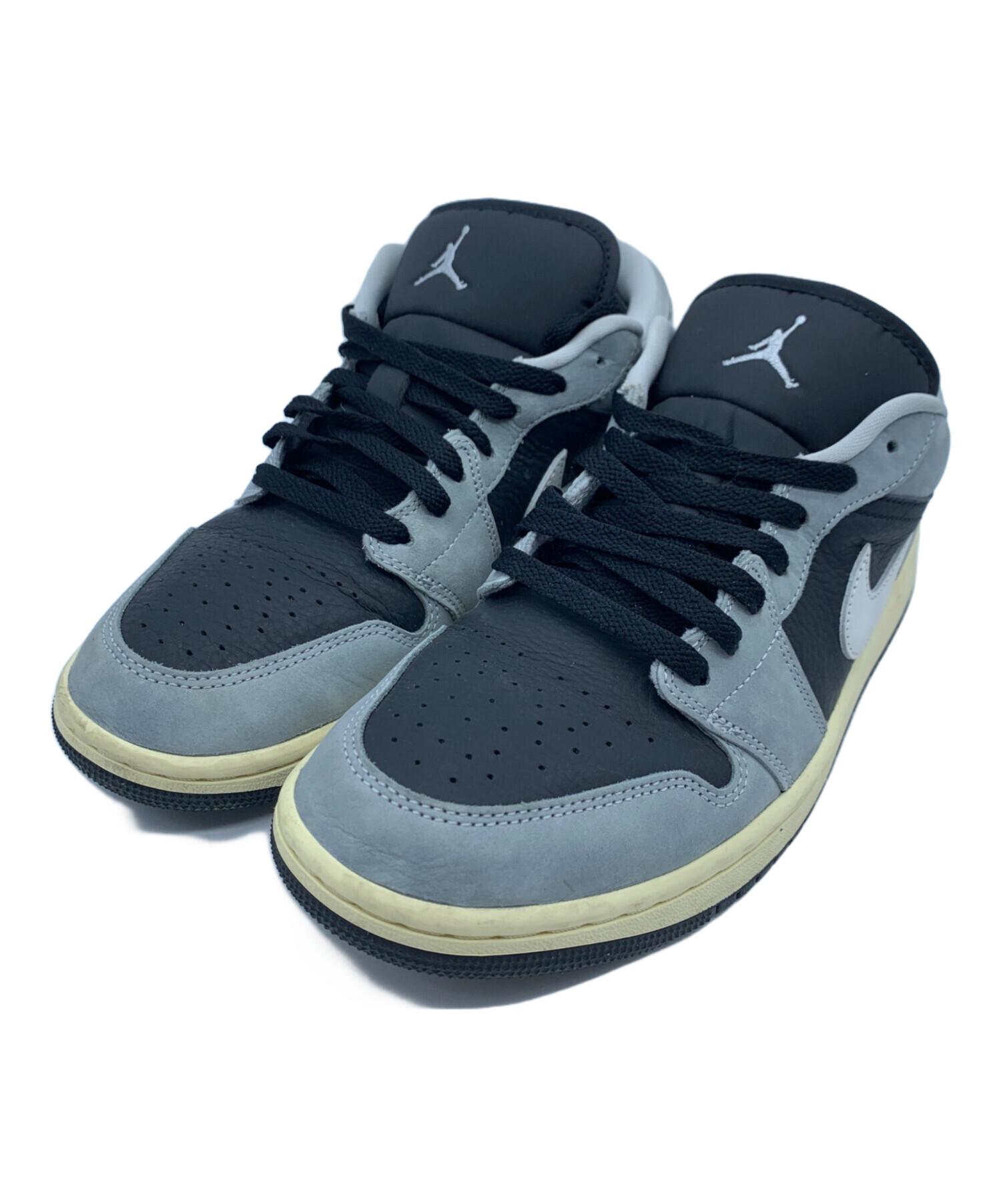 中古・古着通販】NIKE (ナイキ) Air Jordan 1 Low SE グレー×ブラック 