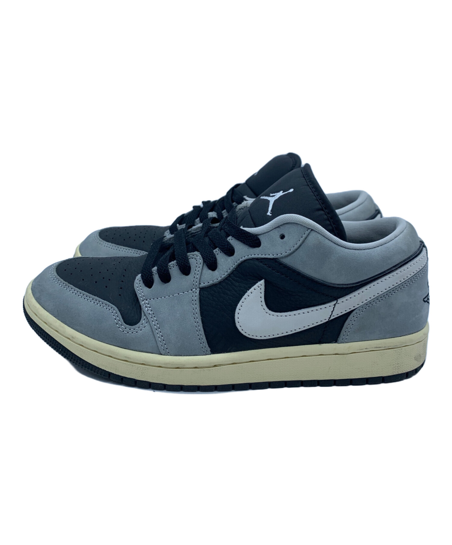 中古・古着通販】NIKE (ナイキ) Air Jordan 1 Low SE グレー×ブラック 