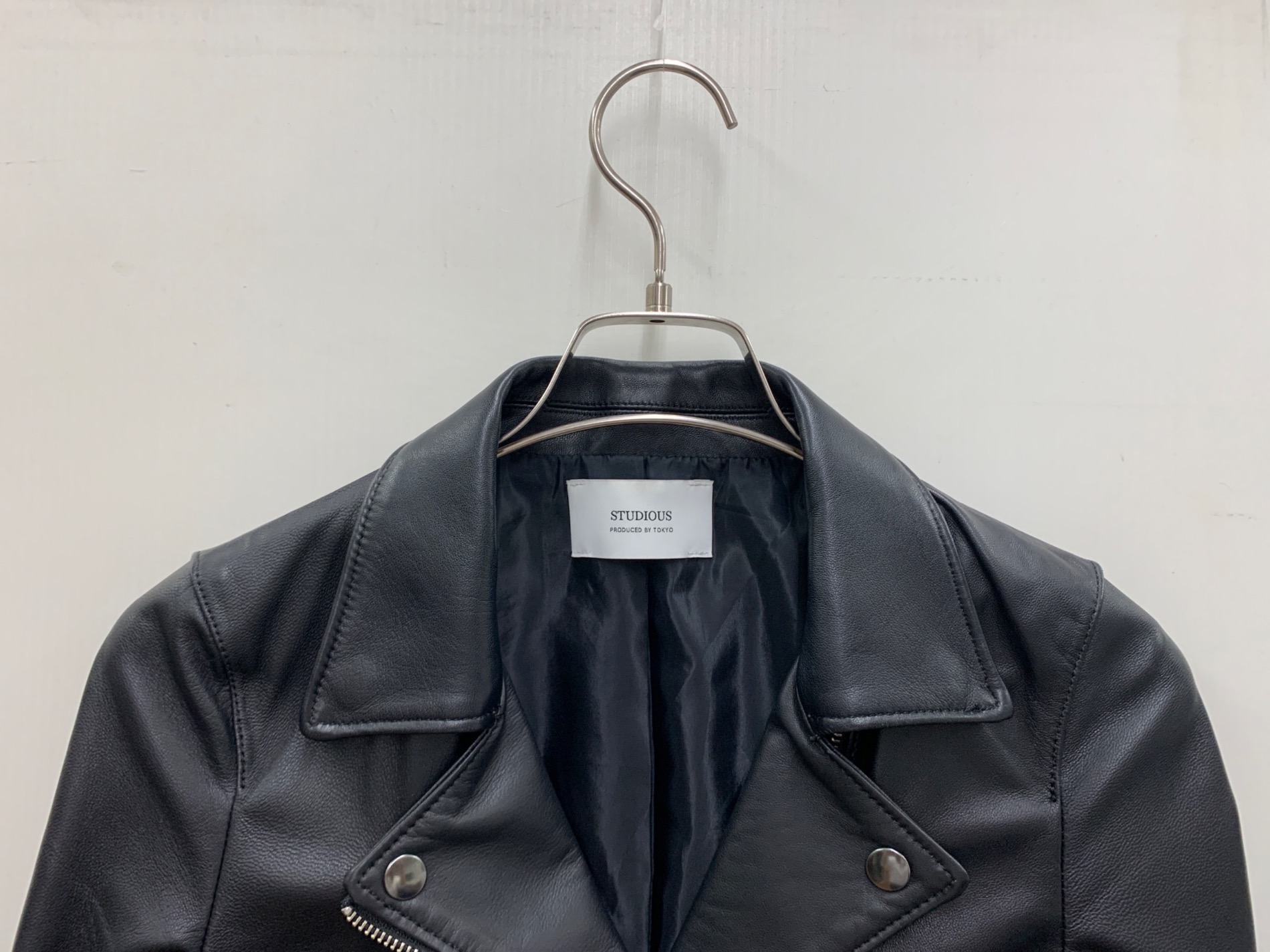 中古・古着通販】STUDIOUS (ステュディオス) ライダースレザー