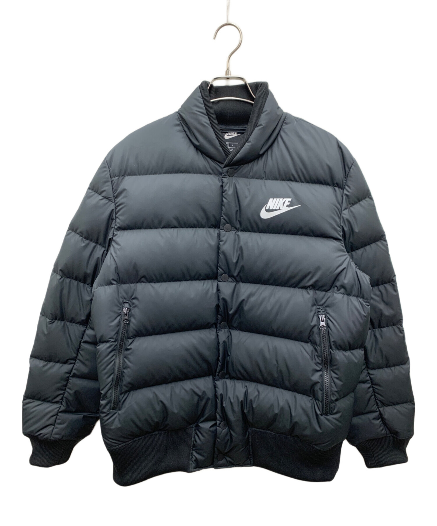 【新品未使用】NIKE ダウンジャケット 中古・古着通販】NIKE (ナイキ) ダウンジャケット ブラック サイズ:L