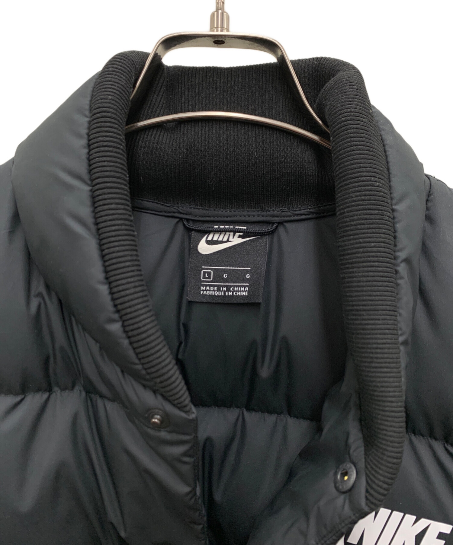 か*や様 ⭕️Nike ブラック フードダウンジャケット 【未使用】Mサイズ 中古・古着通販】NIKE (ナイキ) ダウンジャケット ブラック サイズ:L
