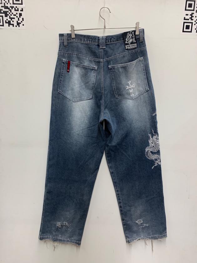 中古・古着通販】DOG TOWN (ドッグ タウン) 刺繍デニムパンツ