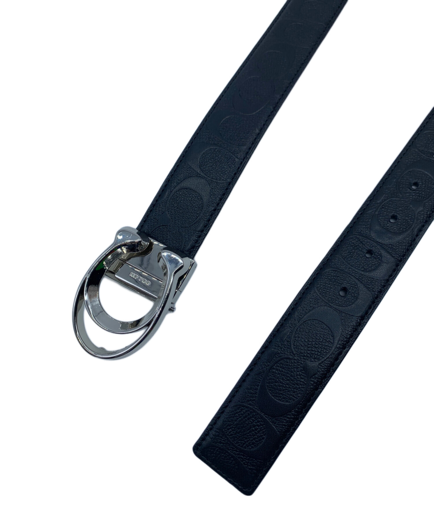 新品未使用 ベルト COACH ブラック レザー 新品】COACH ブラック レザーベルト - メルカリ