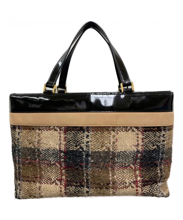 中古・古着通販】BURBERRY (バーバリー) ハンドバッグ ブラック