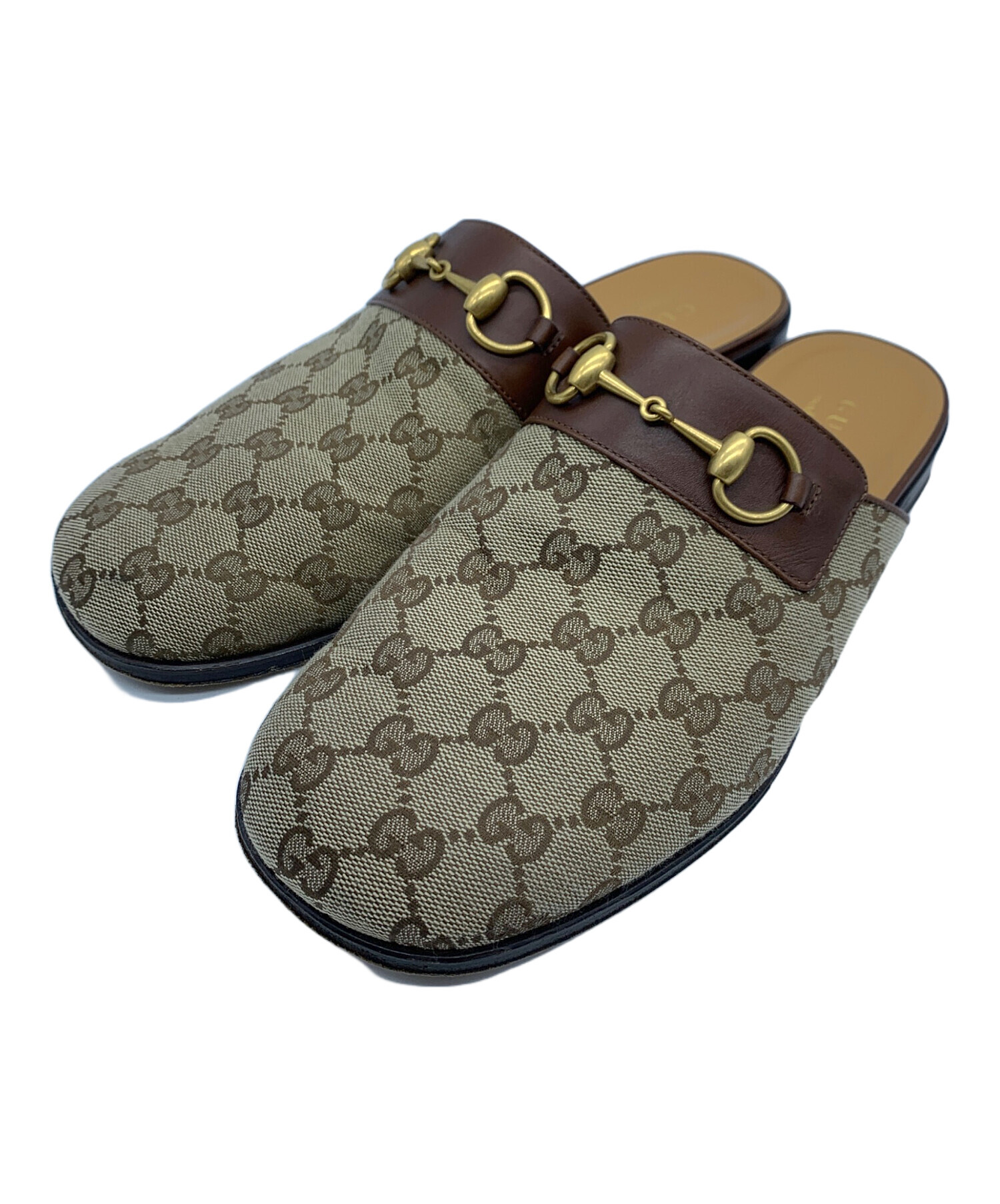 中古・古着通販】GUCCI (グッチ) GGキャンバスホースビットサンダル