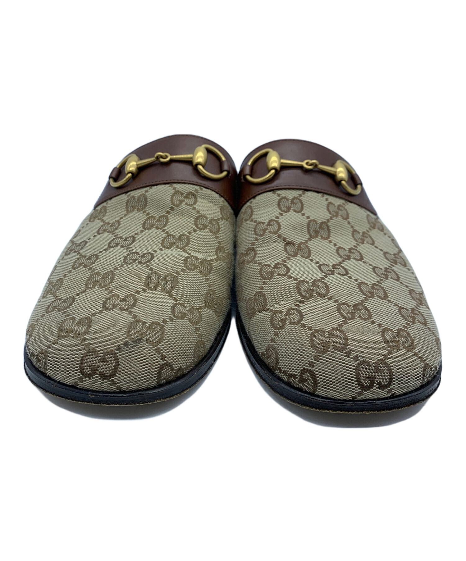 中古・古着通販】GUCCI (グッチ) GGキャンバスホースビットサンダル
