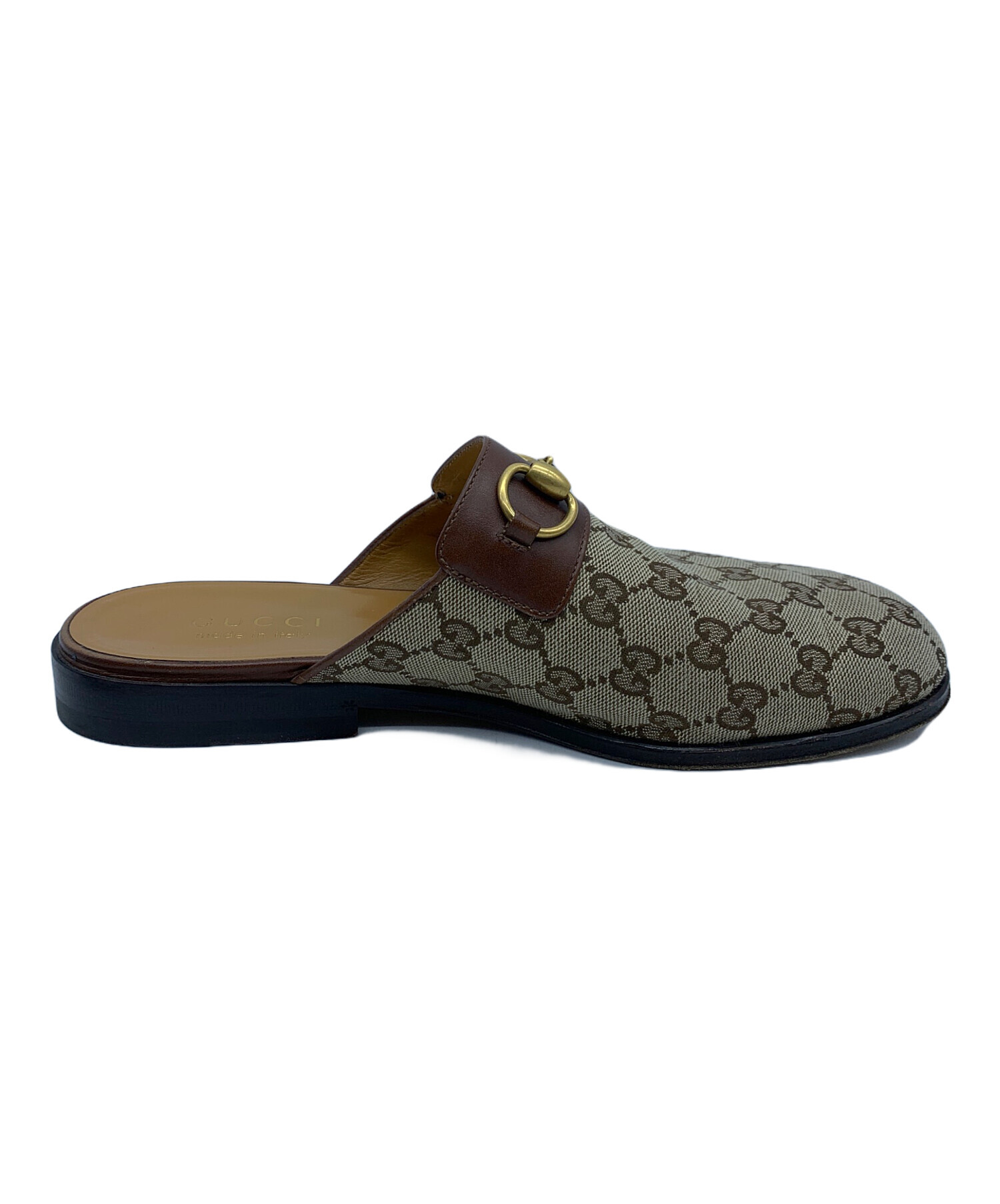 中古・古着通販】GUCCI (グッチ) GGキャンバスホースビットサンダル
