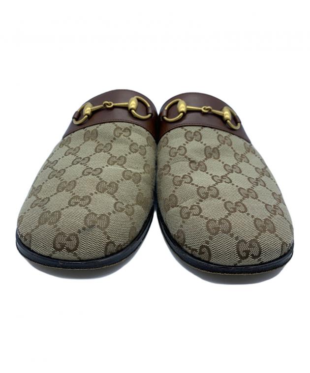 中古・古着通販】GUCCI (グッチ) GGキャンバスホースビットサンダル
