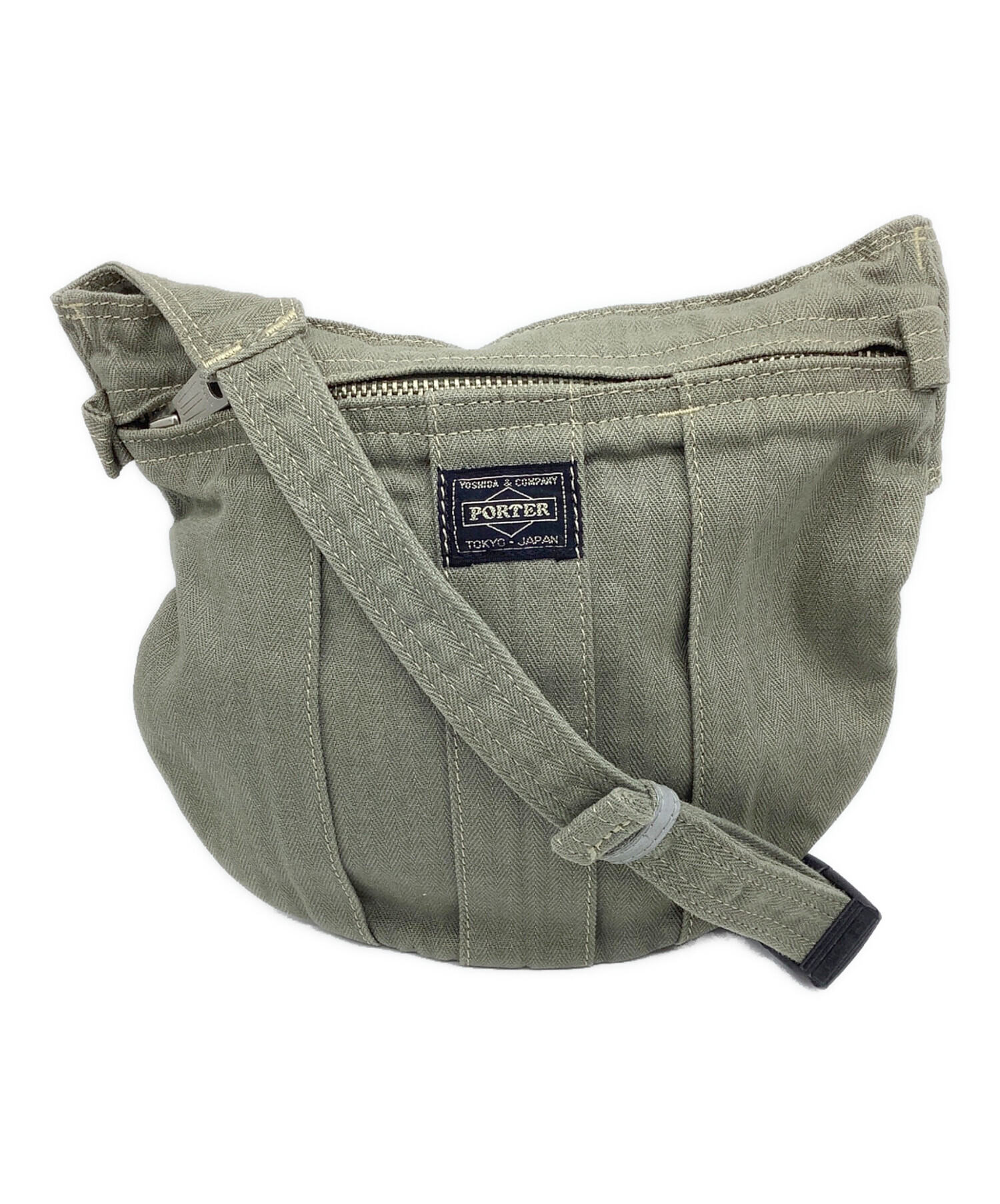 中古・古着通販】PORTER (ポーター) ウエストポーチ カーキ｜ブランド 