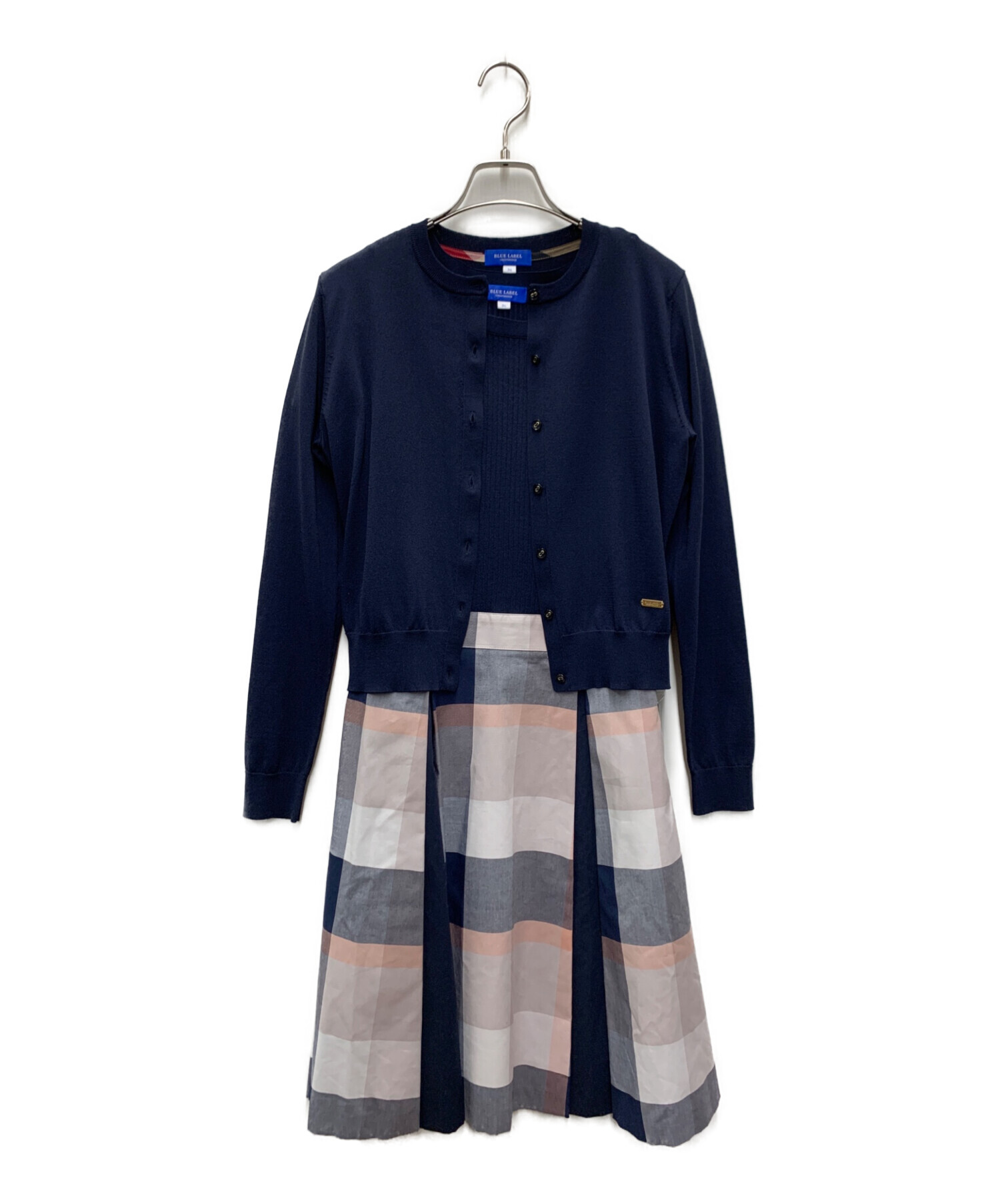 【美品】ブルーレーベルクレストブリッジ♡ ワンピース　 ツイード　ウール　38 中古・古着通販】BLUE LABEL CRESTBRIDGE (ブルーレーベルクレスト