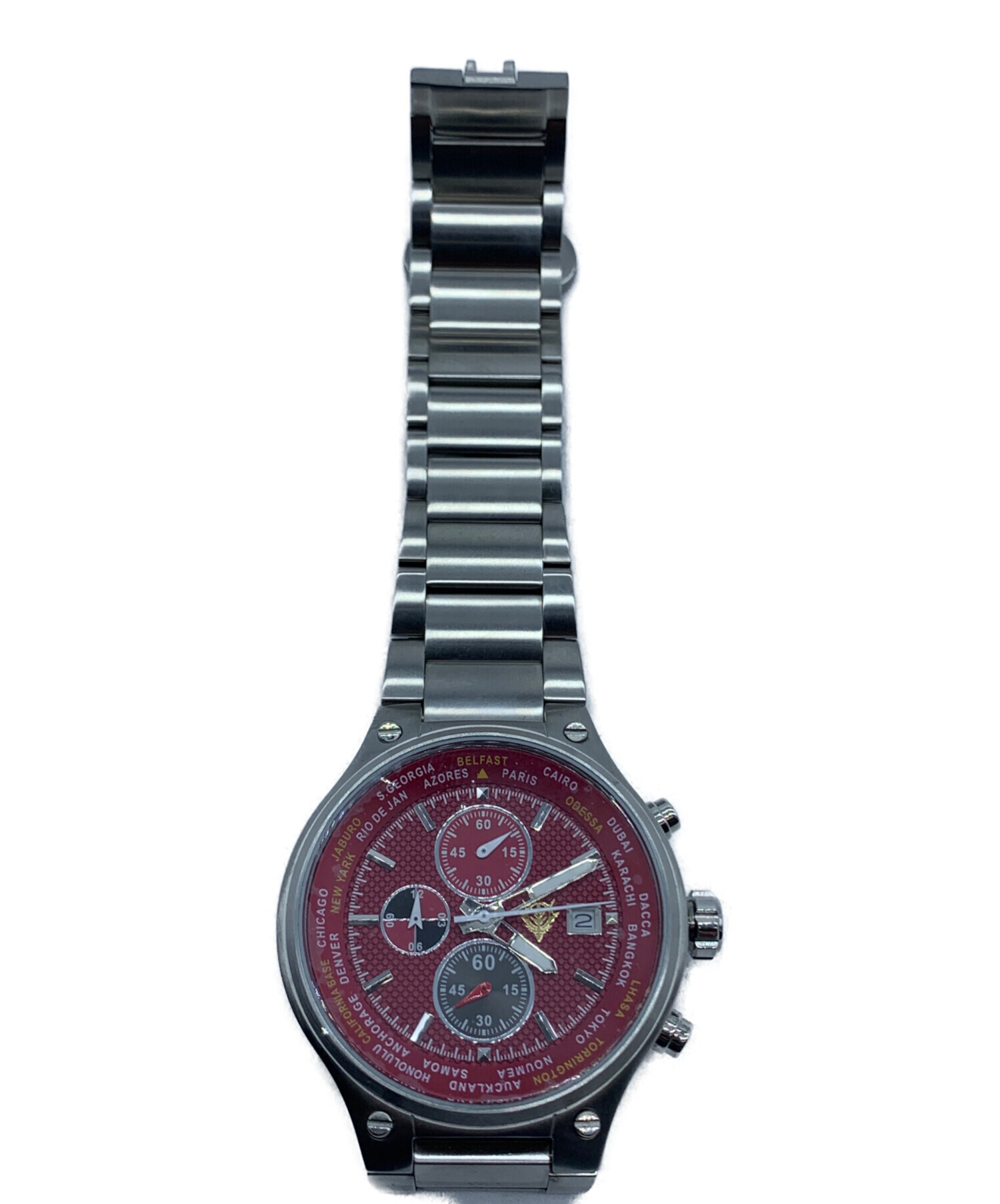 中古・古着通販】RHYTHM (リズム) クロノグラフ 赤い彗星モデル レッド