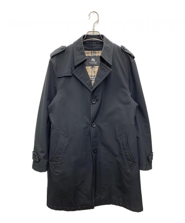 美品 バーバリーブラックレーベル トレンチコート 黒 ライナー付き 中古・古着通販】BURBERRY BLACK LABEL (バーバリーブラックレーベル