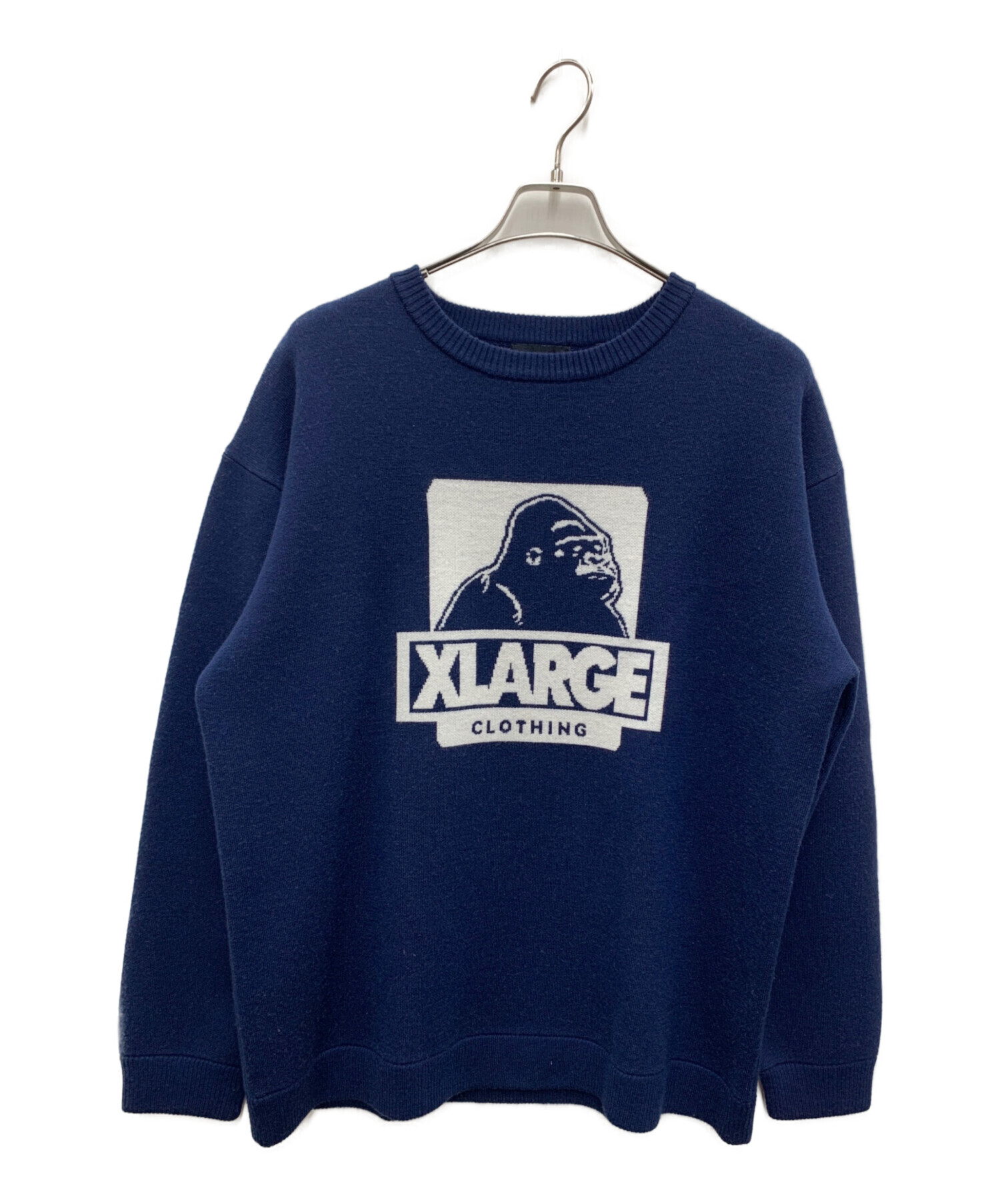 中古・古着通販】X-LARGE (エクストララージ) 厚手ニット ネイビー