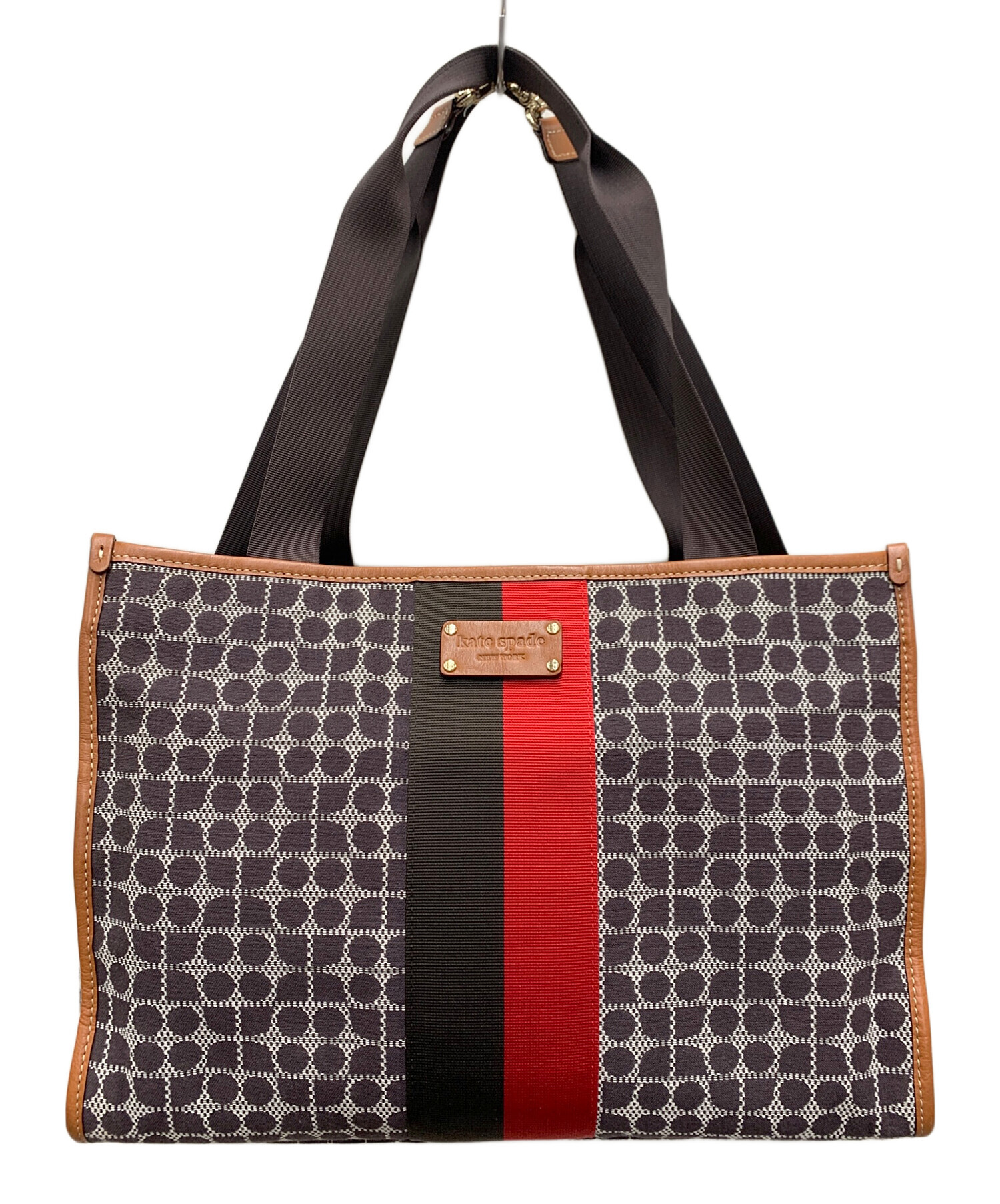 kate spade レザー ハンドバッグ 赤 ベージュ 【公式通販】