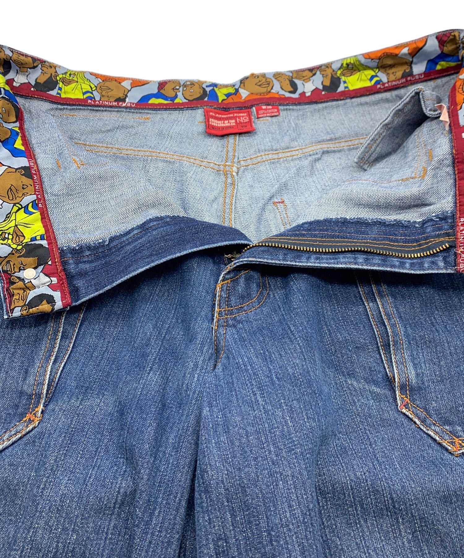 中古・古着通販】PLATINUM FUBU (プラチナムフブ) ハーフデニムパンツ