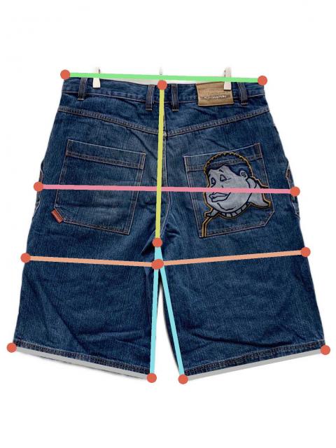 中古・古着通販】PLATINUM FUBU (プラチナムフブ) ハーフデニムパンツ