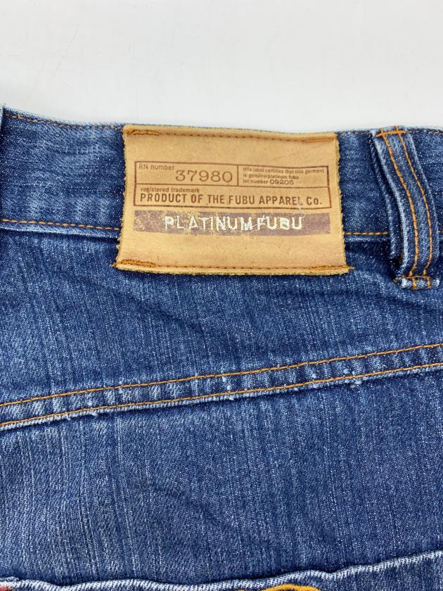 中古・古着通販】PLATINUM FUBU (プラチナムフブ) ハーフデニムパンツ