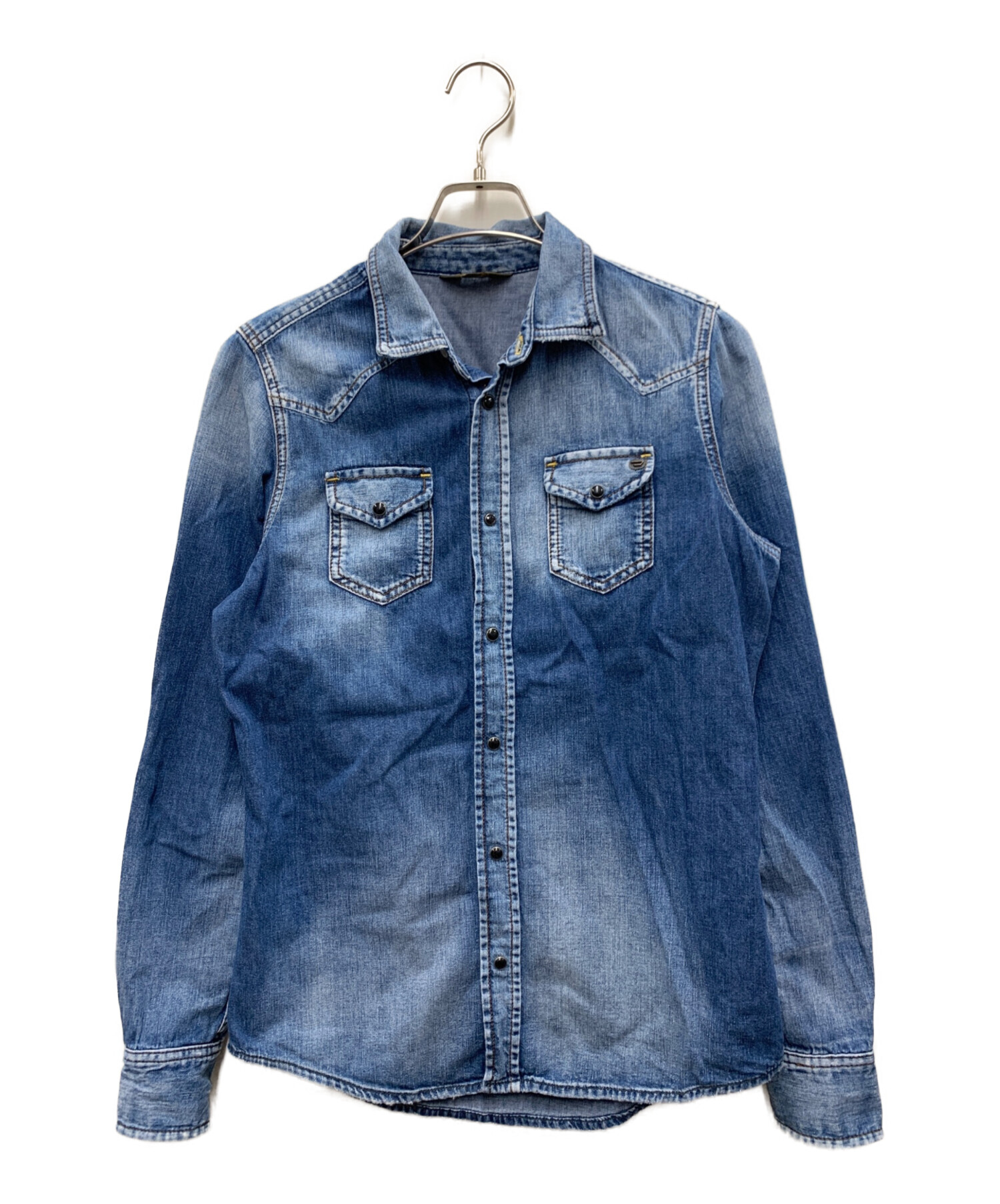 中古・古着通販】DIESEL (ディーゼル) デニムシャツ インディゴ サイズ 