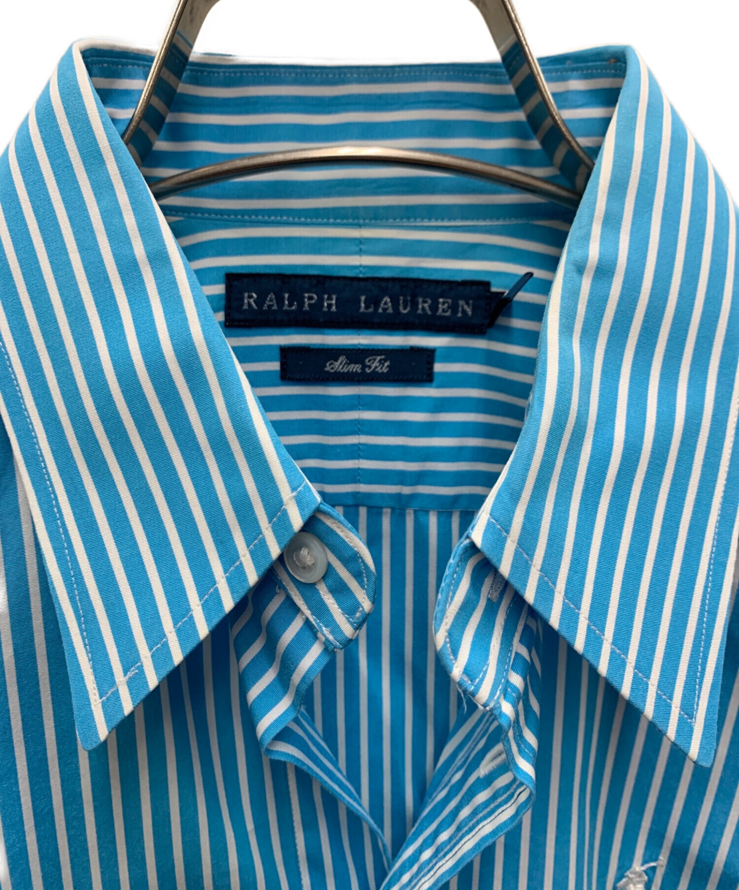 中古・古着通販】RALPH LAUREN (ラルフローレン) 長袖シャツ スカイ 