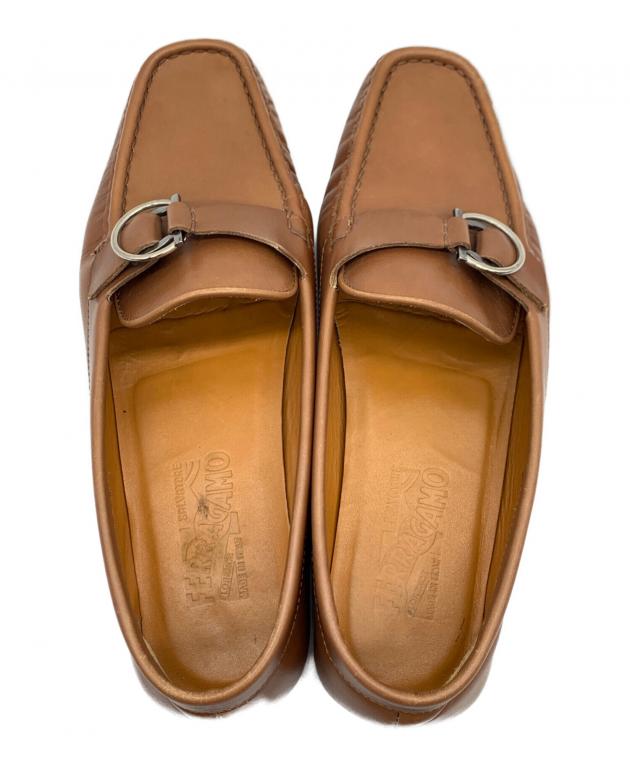 FERRAGAMO ローファー　キャメル色 中古・古着通販】Salvatore Ferragamo (サルヴァトーレ フェラガモ