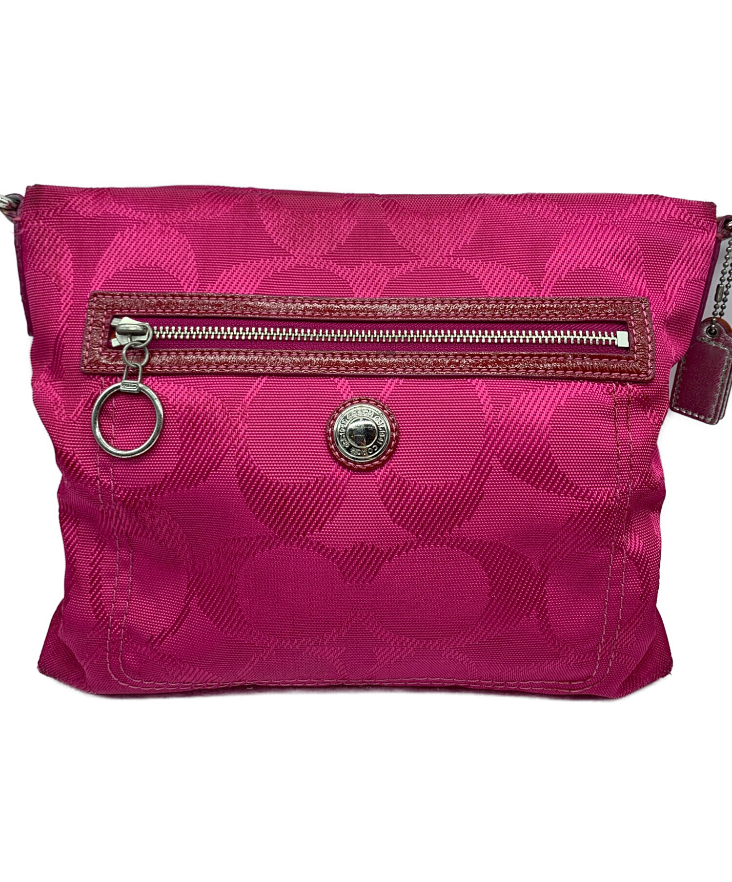 中古・古着通販】COACH (コーチ) ショルダーバッグ ショッキングピンク