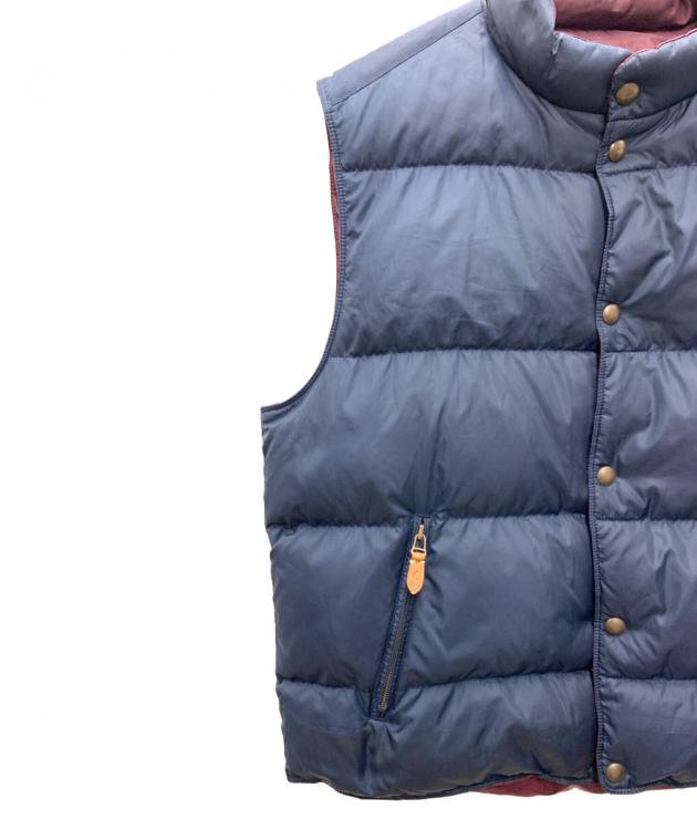 ラルフローレン リバーシブル ダウンベスト ネイビー レッド 中古・古着通販】POLO RALPH LAUREN (ポロ・ラルフローレン