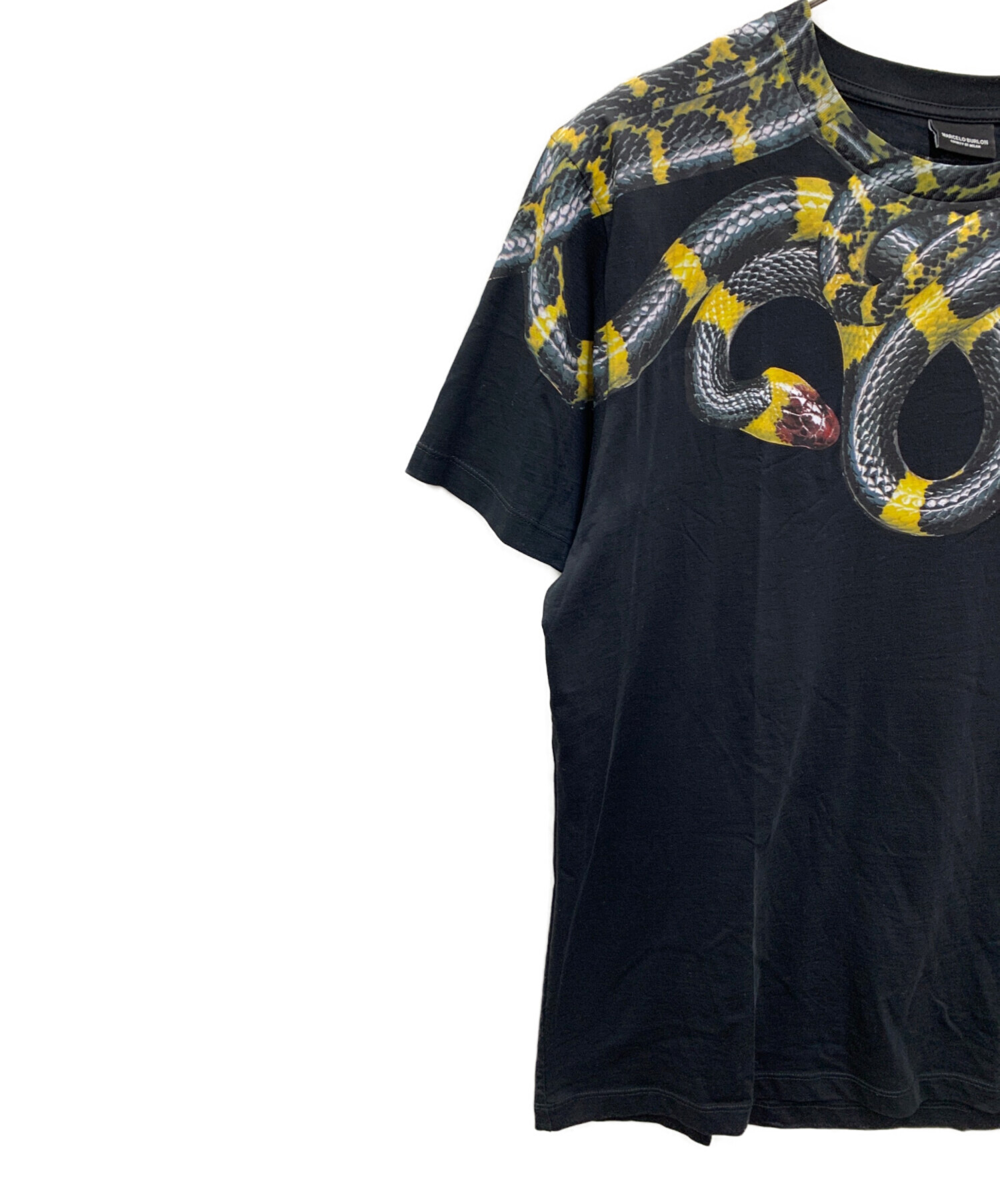MARCELO BURLON マルセロバーロン 小物類（その他）  黒 【古着】【中古】【送料無料】 中古・古着通販】MARCELO BURLON (マルセロバーロン) 半袖カットソー