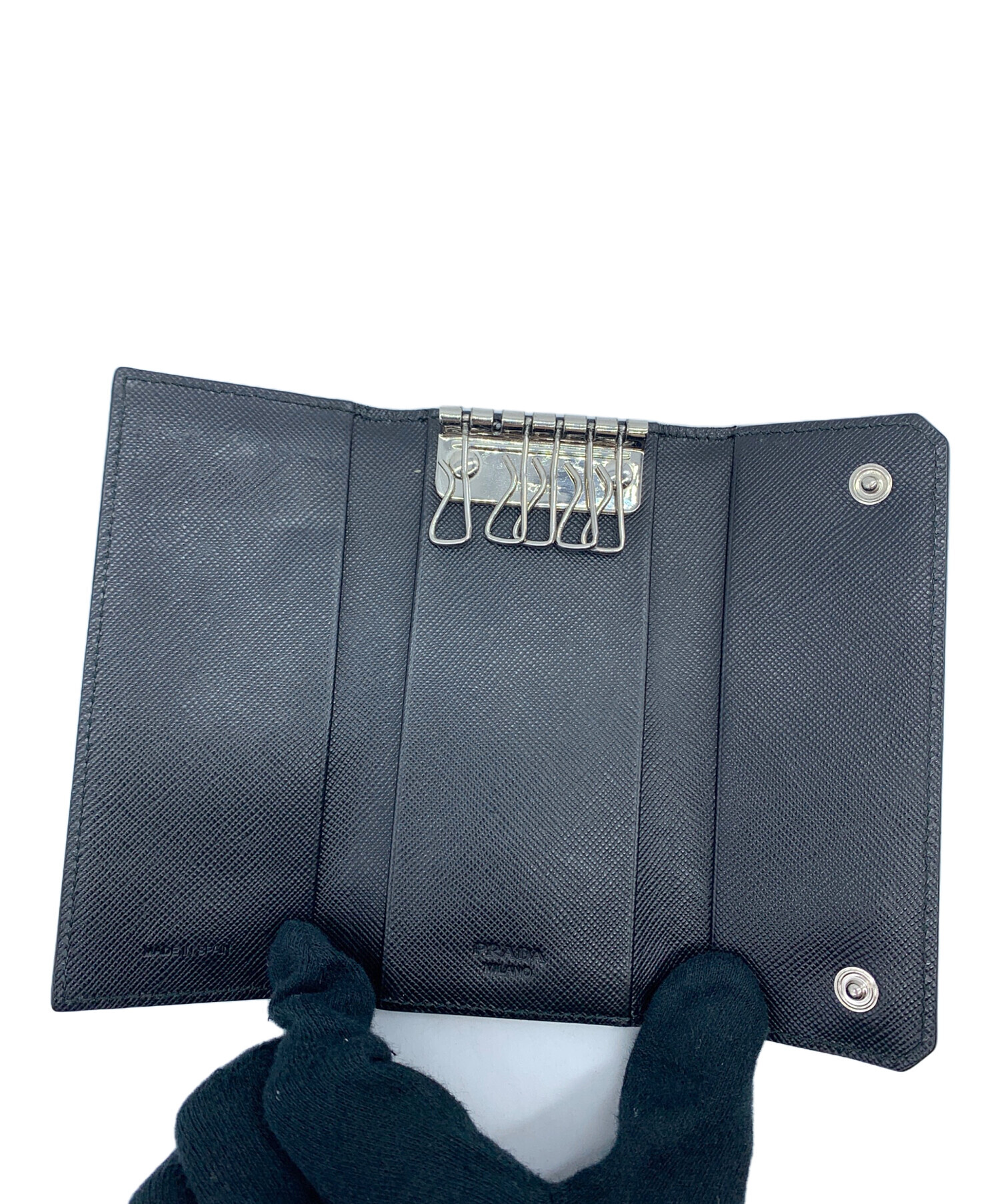 中古・古着通販】PRADA (プラダ) 6連キーケース ブラック｜ブランド
