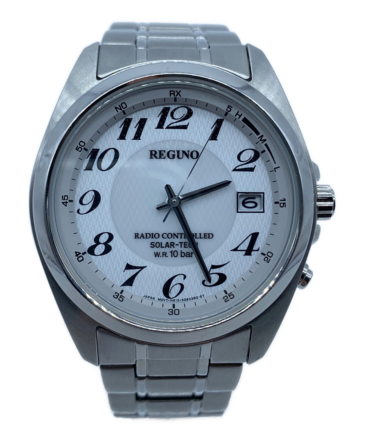 中古・古着通販】CITIZEN (シチズン) ソーラーテック電波時計 ホワイト