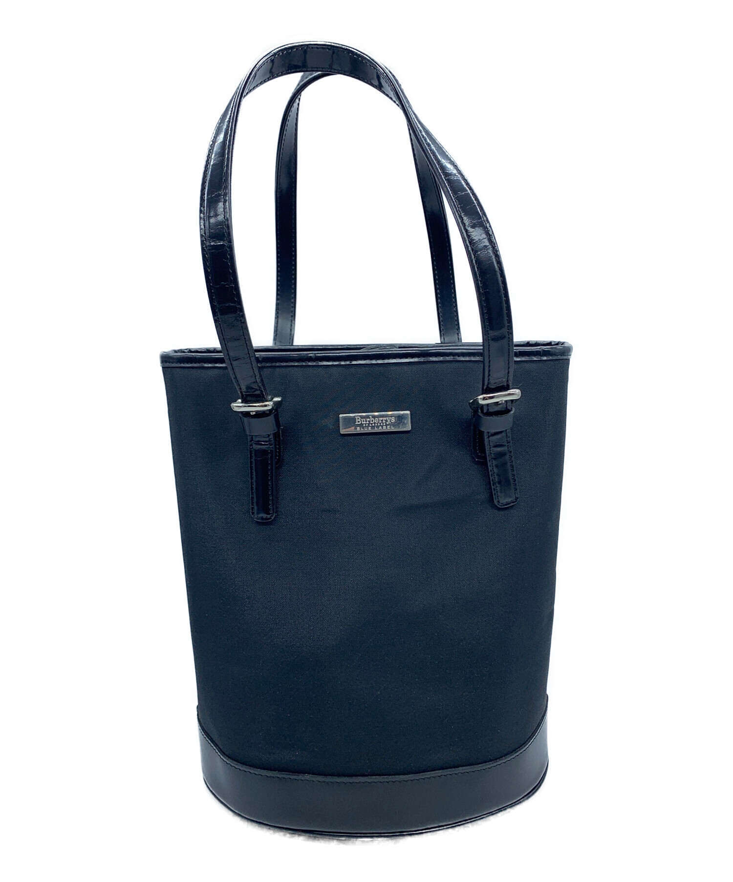 【美品】Burberry バーバリートートバッグ 中古・古着通販】BURBERRY (バーバリー) トートバッグ ブラック