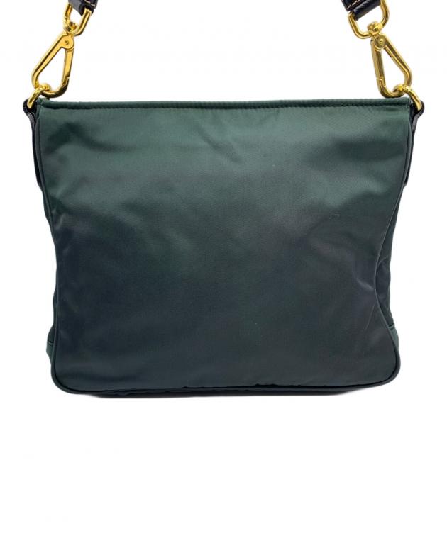中古・古着通販】PRADA (プラダ) ナイロンショルダーバッグ グリーン