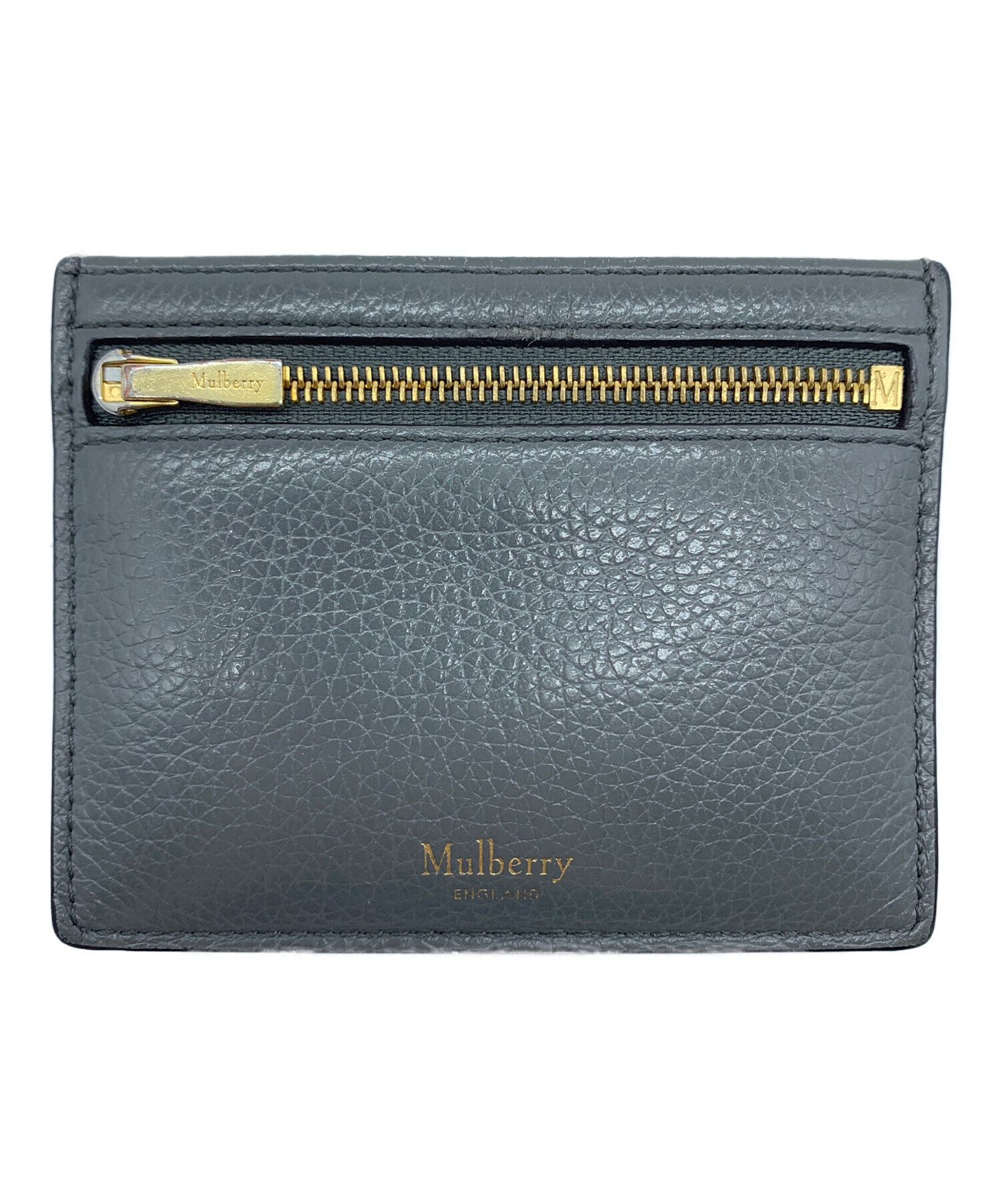 マルベリー 財布 ケース パスケース 中古・古着通販】MULBERRY (マルベリー) コインケース グレー
