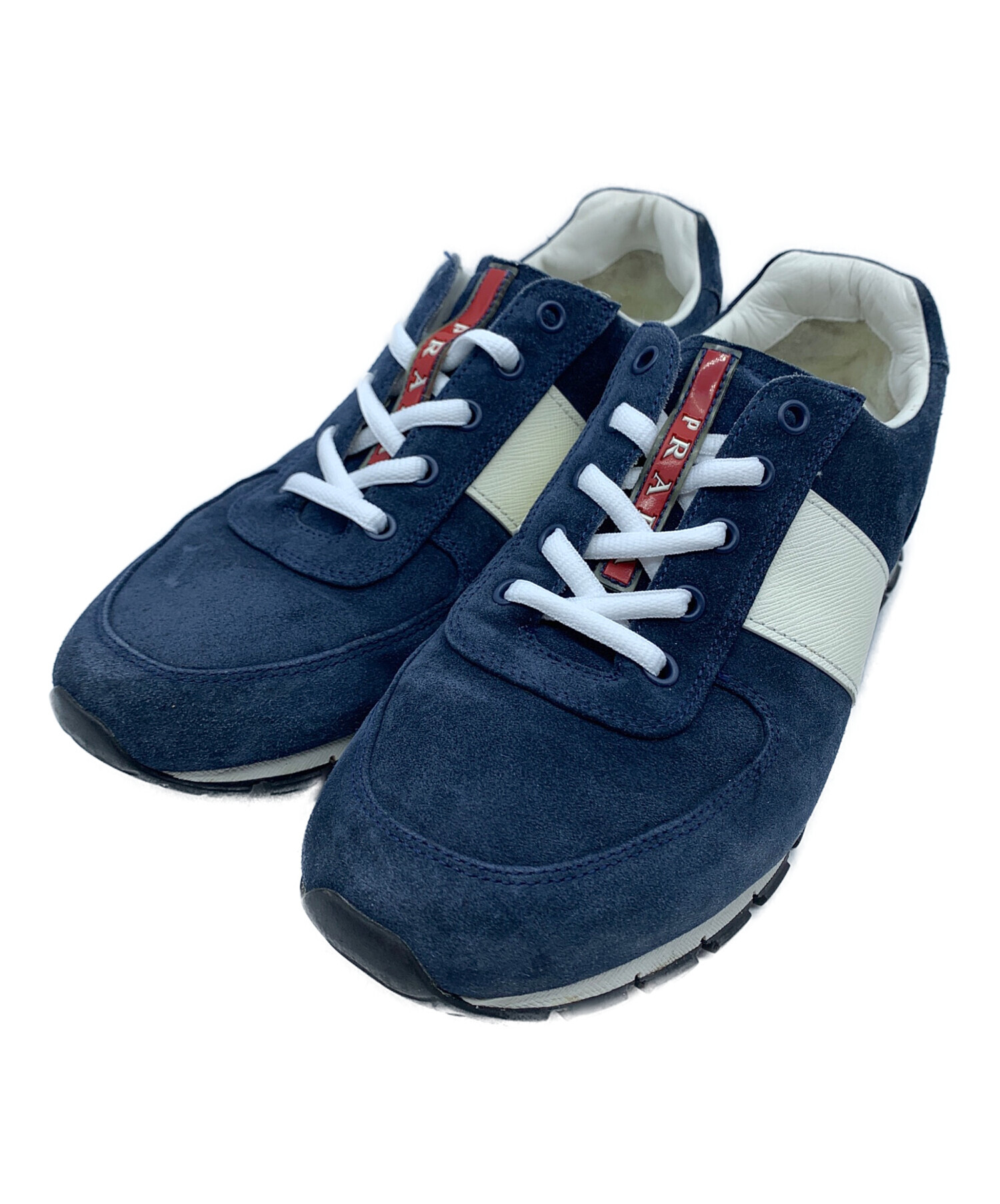 中古・古着通販】PRADA (プラダ) ローカットスニーカー ネイビー