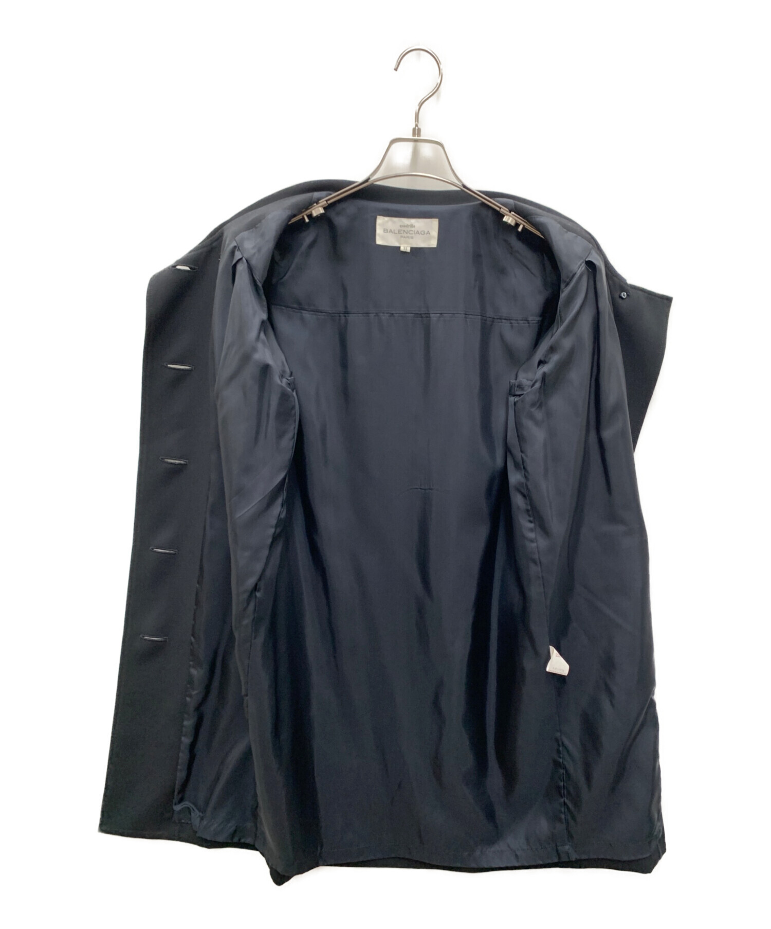 中古・古着通販】BALENCIAGA (バレンシアガ) ノーカラーコート